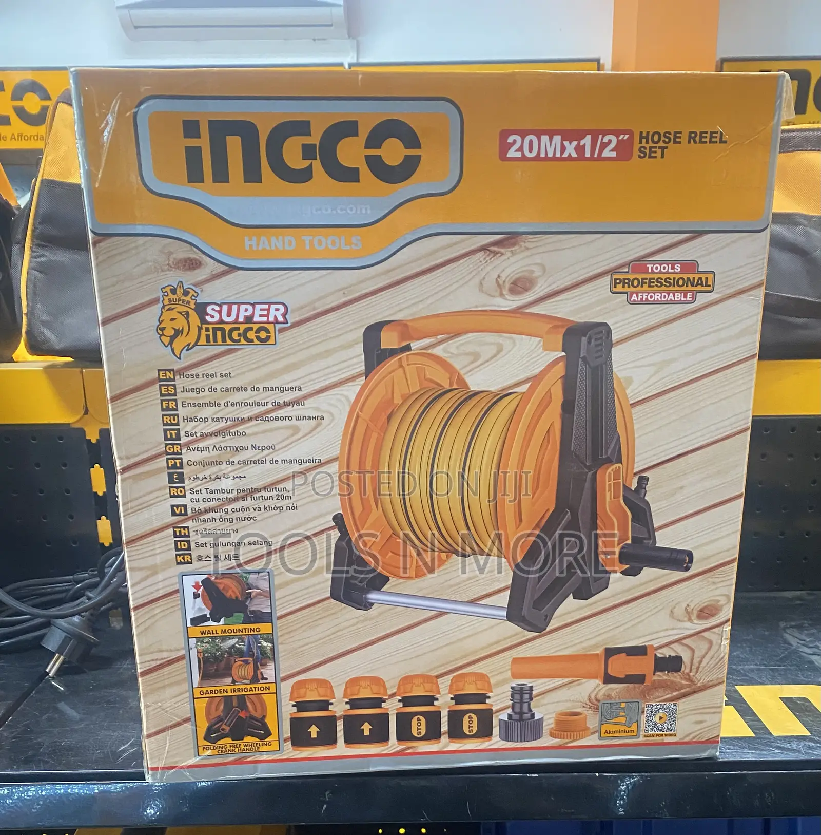 Ingco 20m Hose Reel Set (1/2”)
