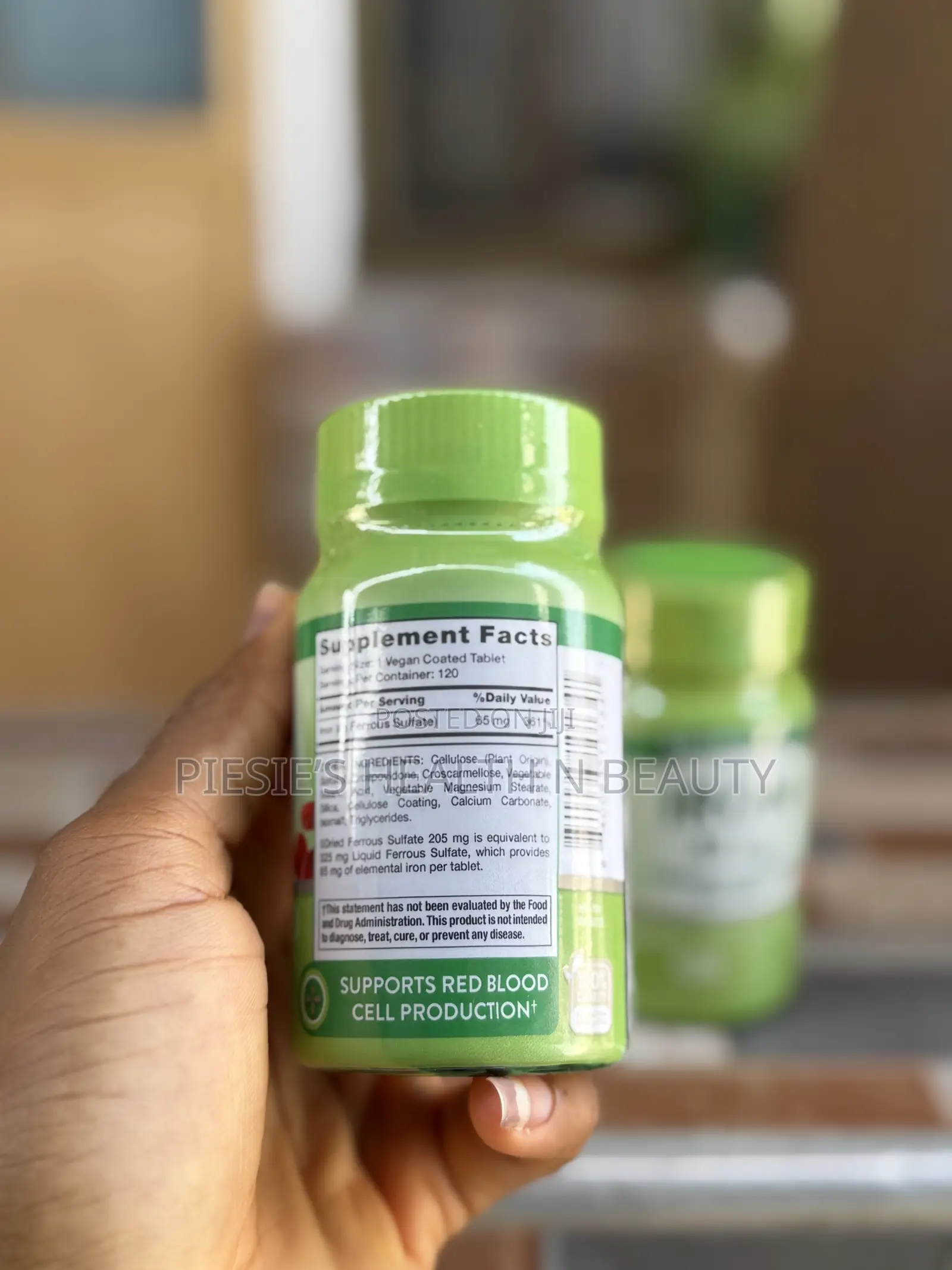 Nature's Truth Iron 65 Mg Ferrous Sulfate, 120 Tablets