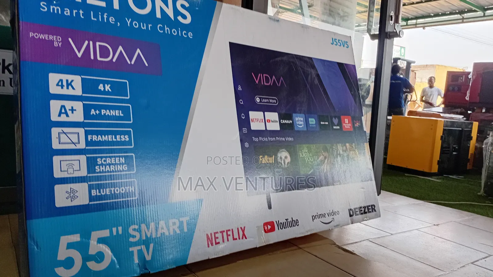 Ailyons 55" Tv Smart Vidaa Smart Android Bluetooth T2/S2 55"