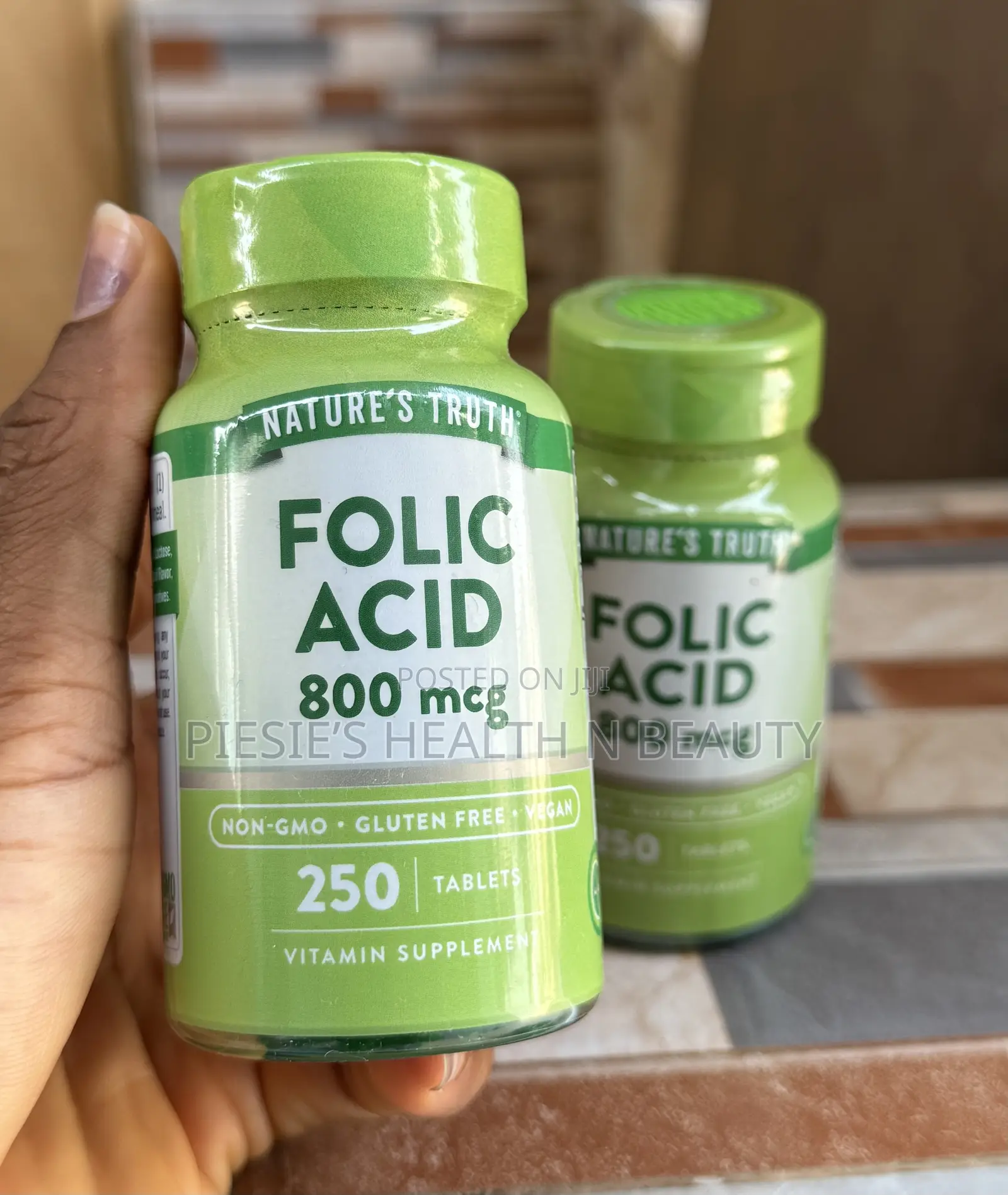 Nature's Truth Folic Acid | 800 McG,250 Tablets |Vegan, Non-Gmo, 250s