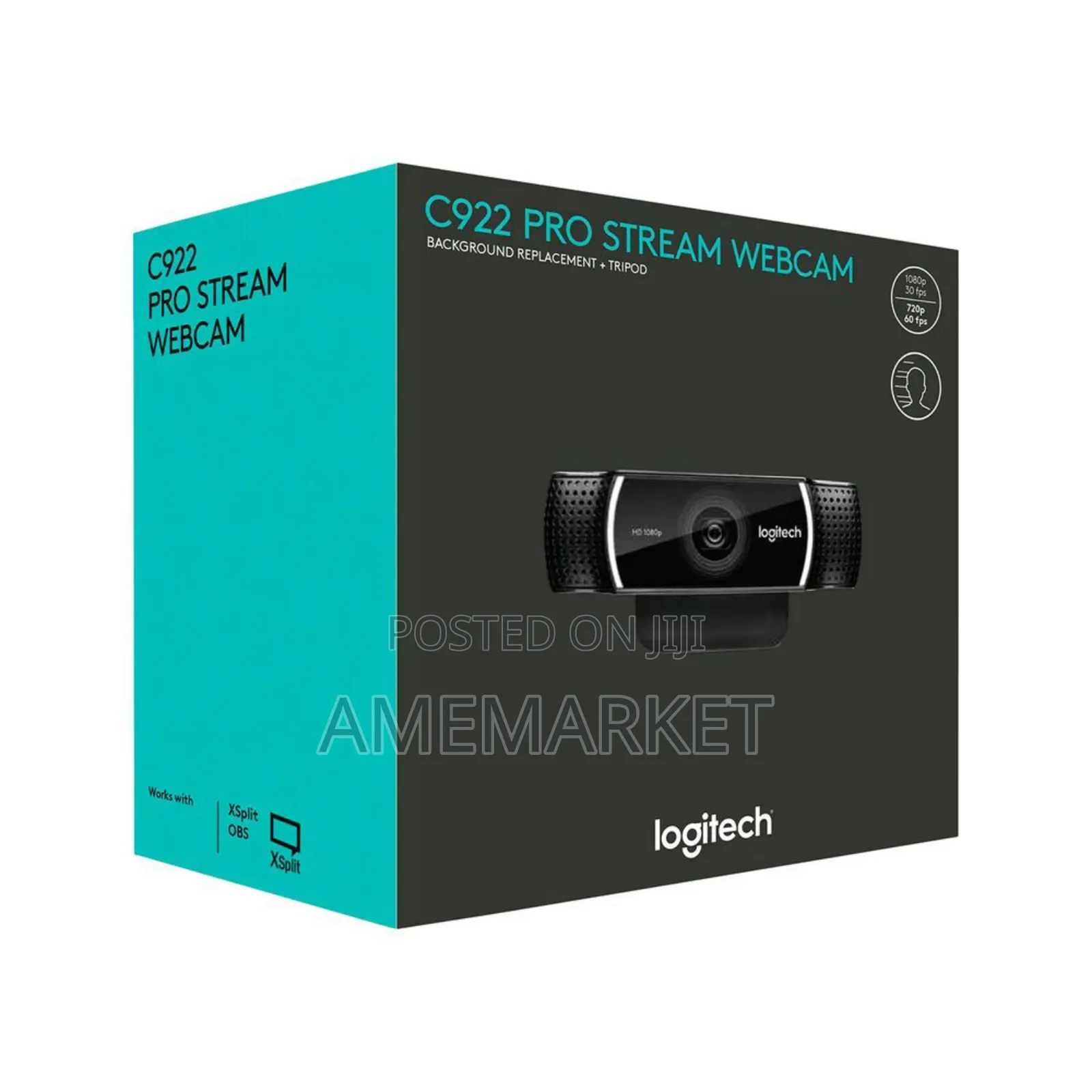 Logitech C922 Pro Webcam, 1080p Camera, Hd Video Streaming Recording