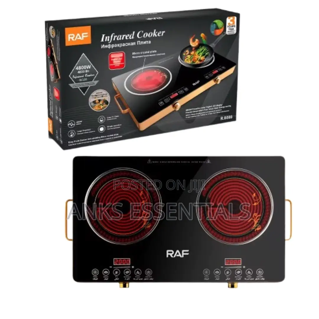 Heavy-Duty Raf Double Electric Cooker 3500w – Long-Lasting