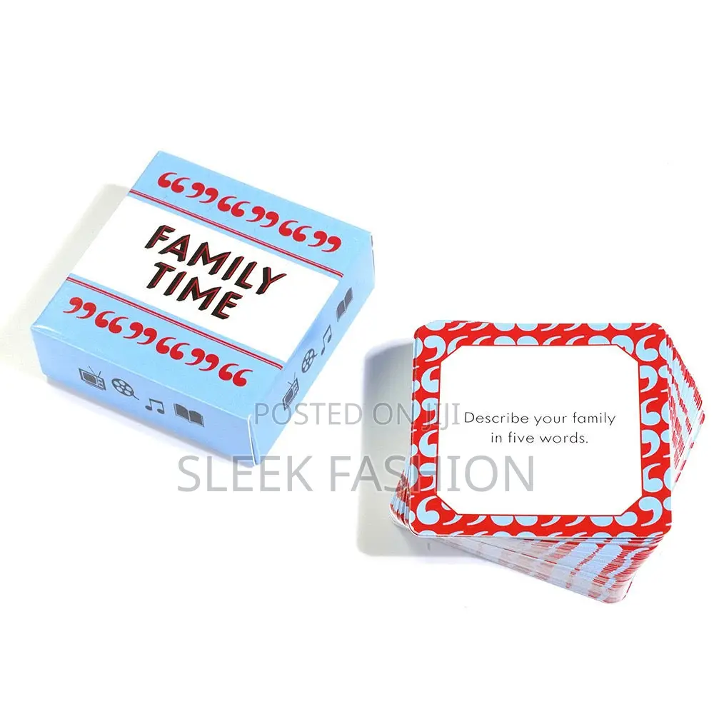 Family Time Game Card