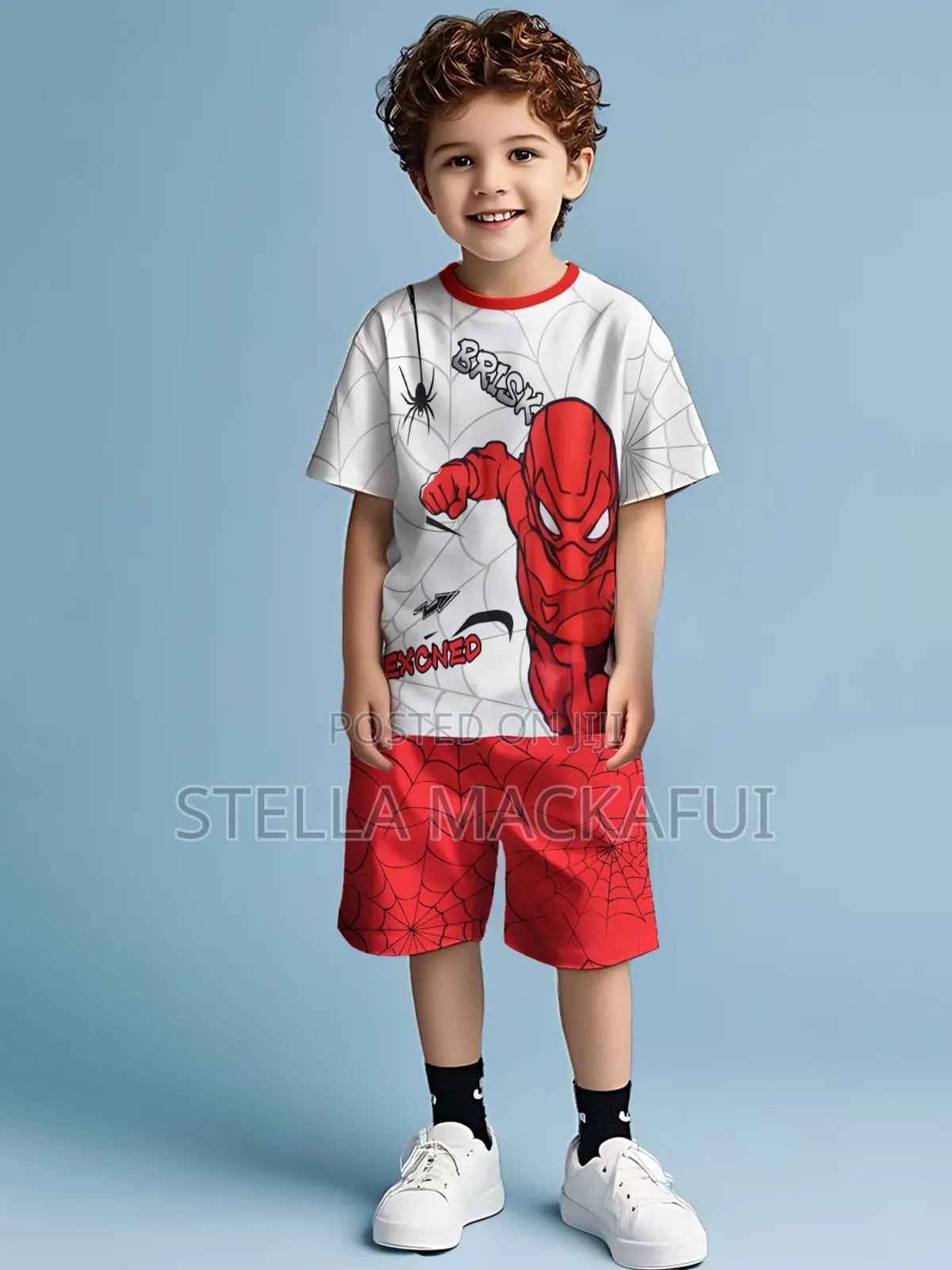 Spiderman Shirt With Short for 7yrs, 8yrs Only
