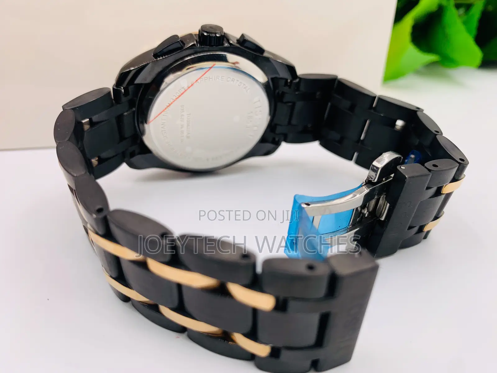Tissot 1853 Chronograph Chain Watch ( Black and Rose Gold )
