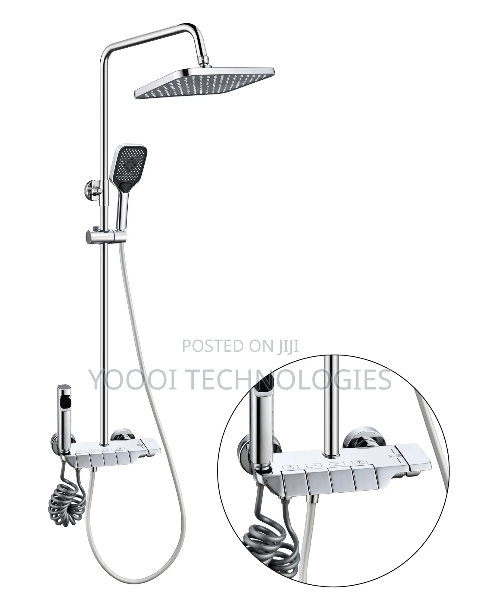 4 In 1 Chrome Piano Shower