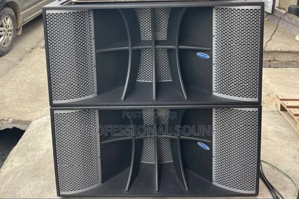 American Audio Dual 18" Horn-Loaded Subwoofers.