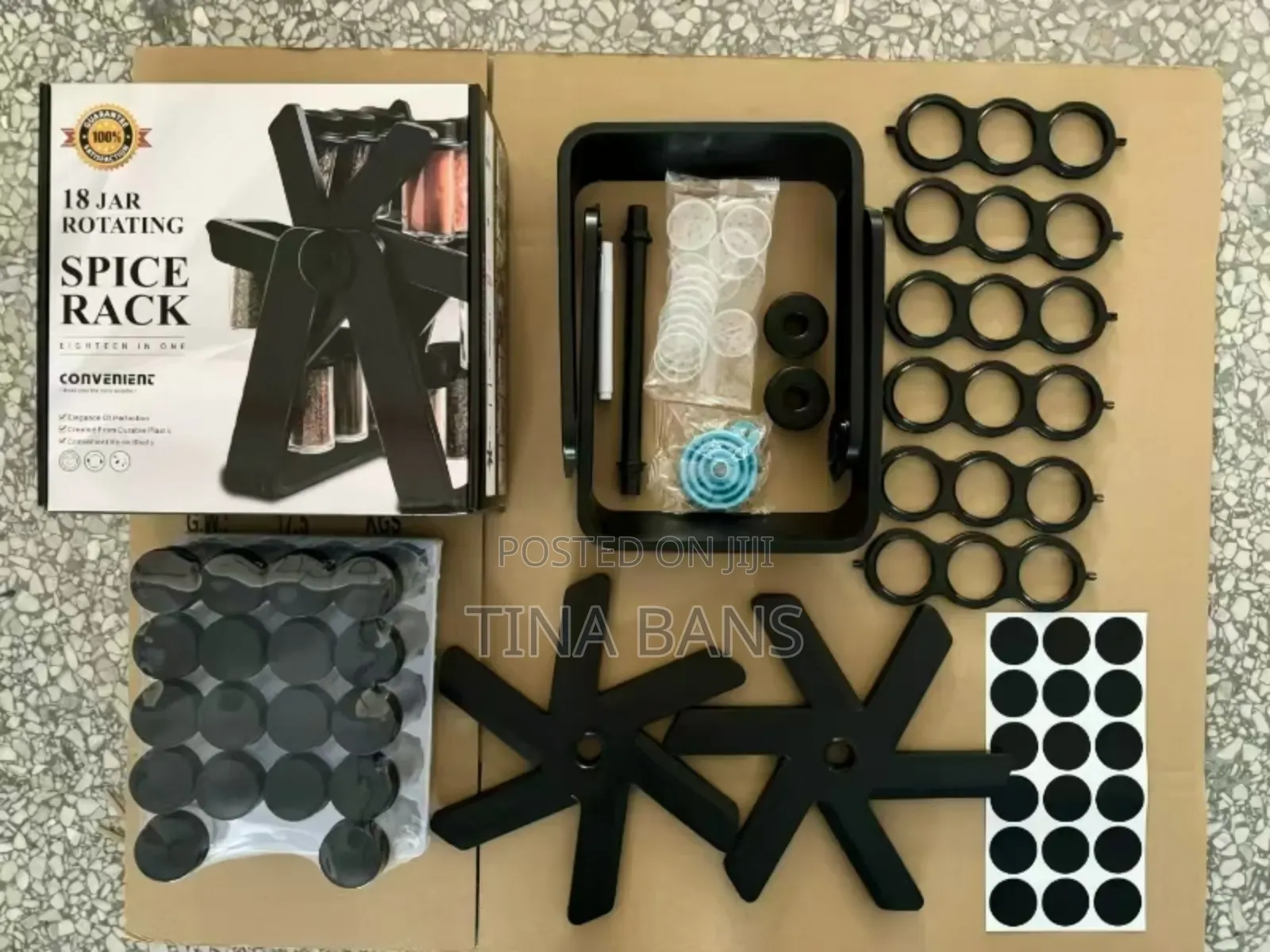 Multifunctional Rotating Spice Rack