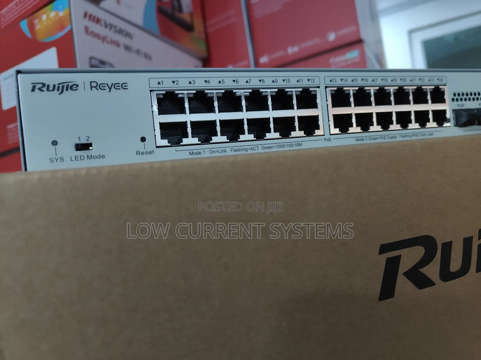 Ruijie 24port Gigabit Cloud Managed Poe+ Switch 4 Sfps 370w