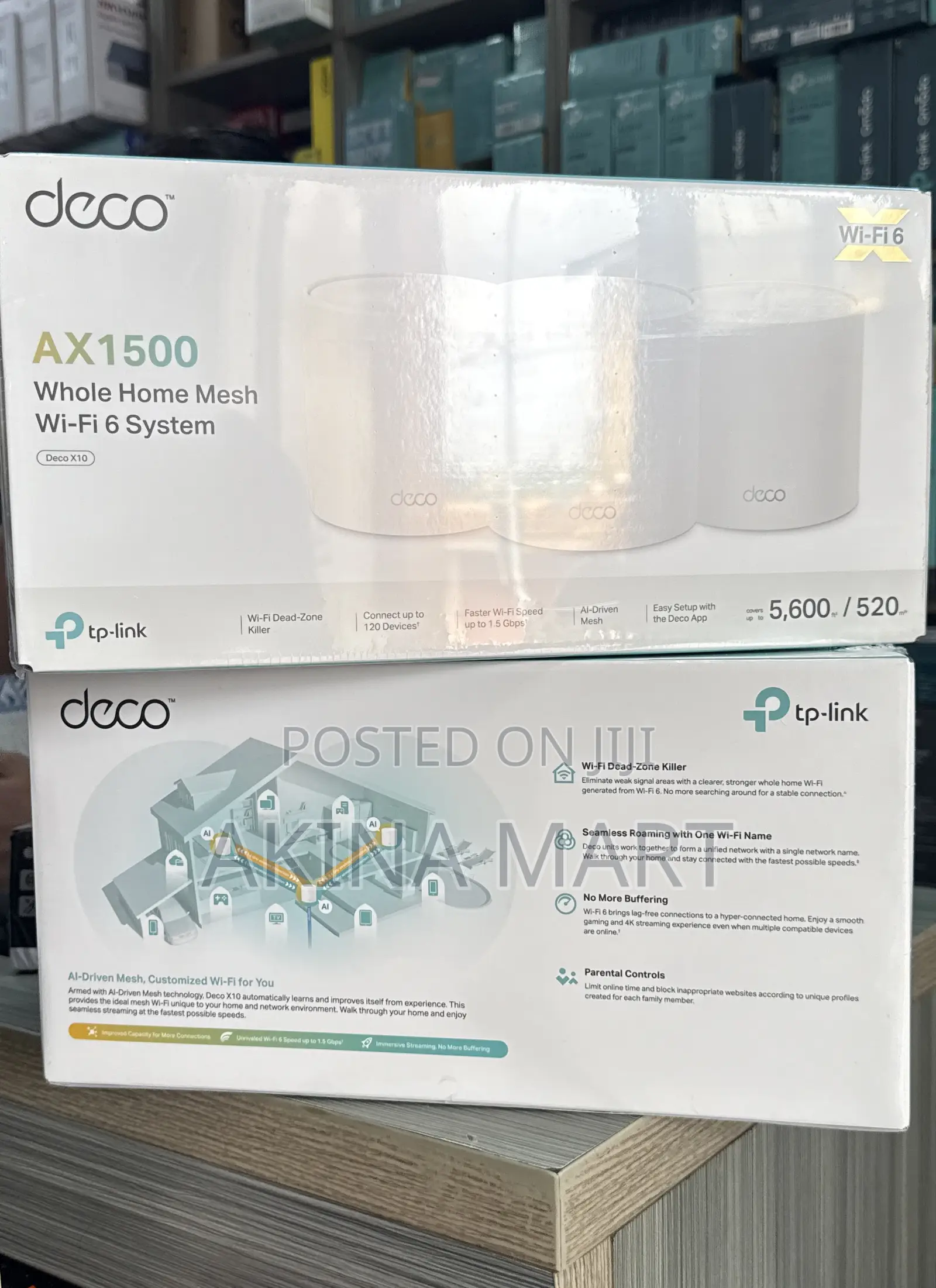 Deco Ax1500 Whole Home Mesh Wi-Fi 6 System Deco X10(3 Pack)