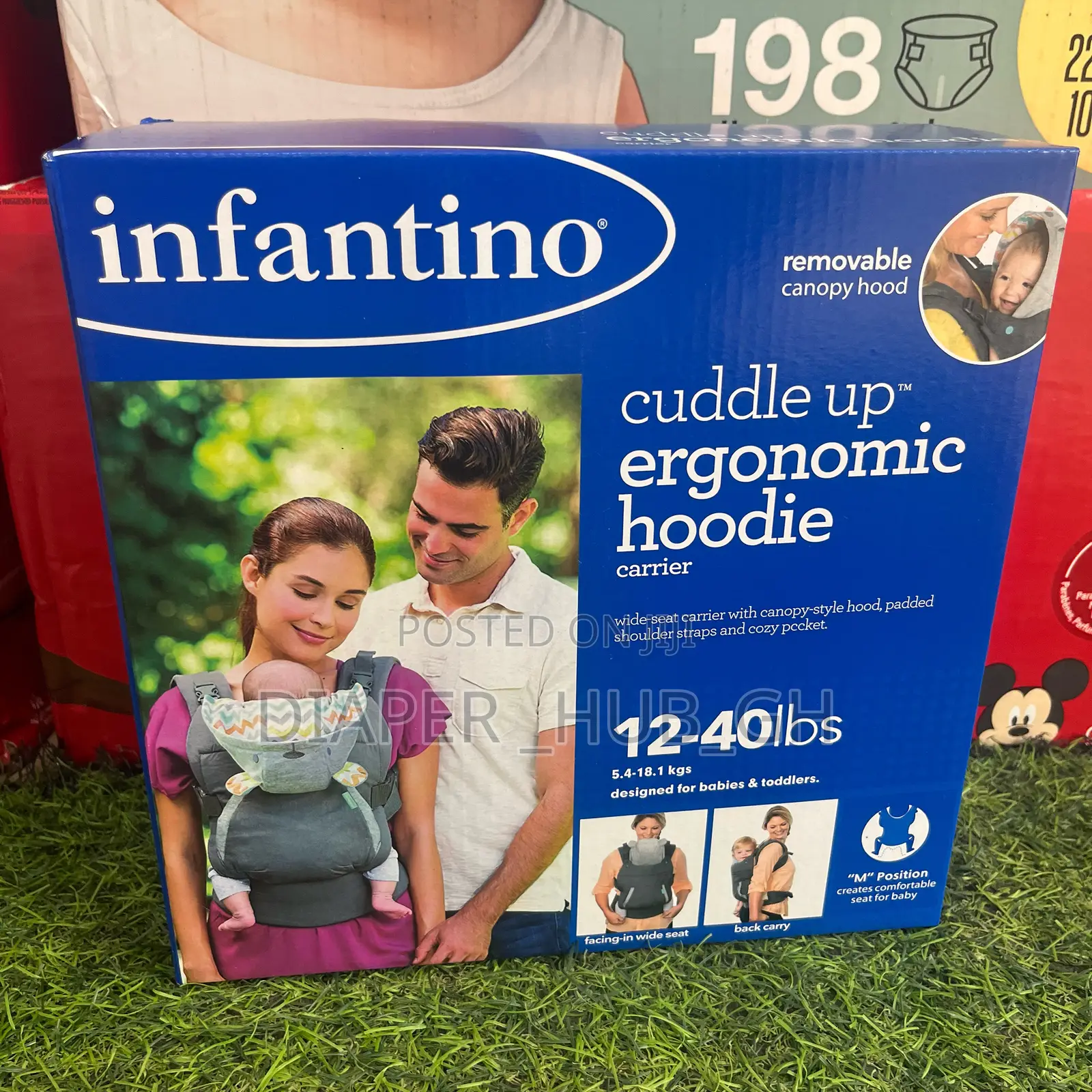 Infantino Cuddle Up Ergonomic Hoodie Baby Carrier (5.4 - 18.1kg