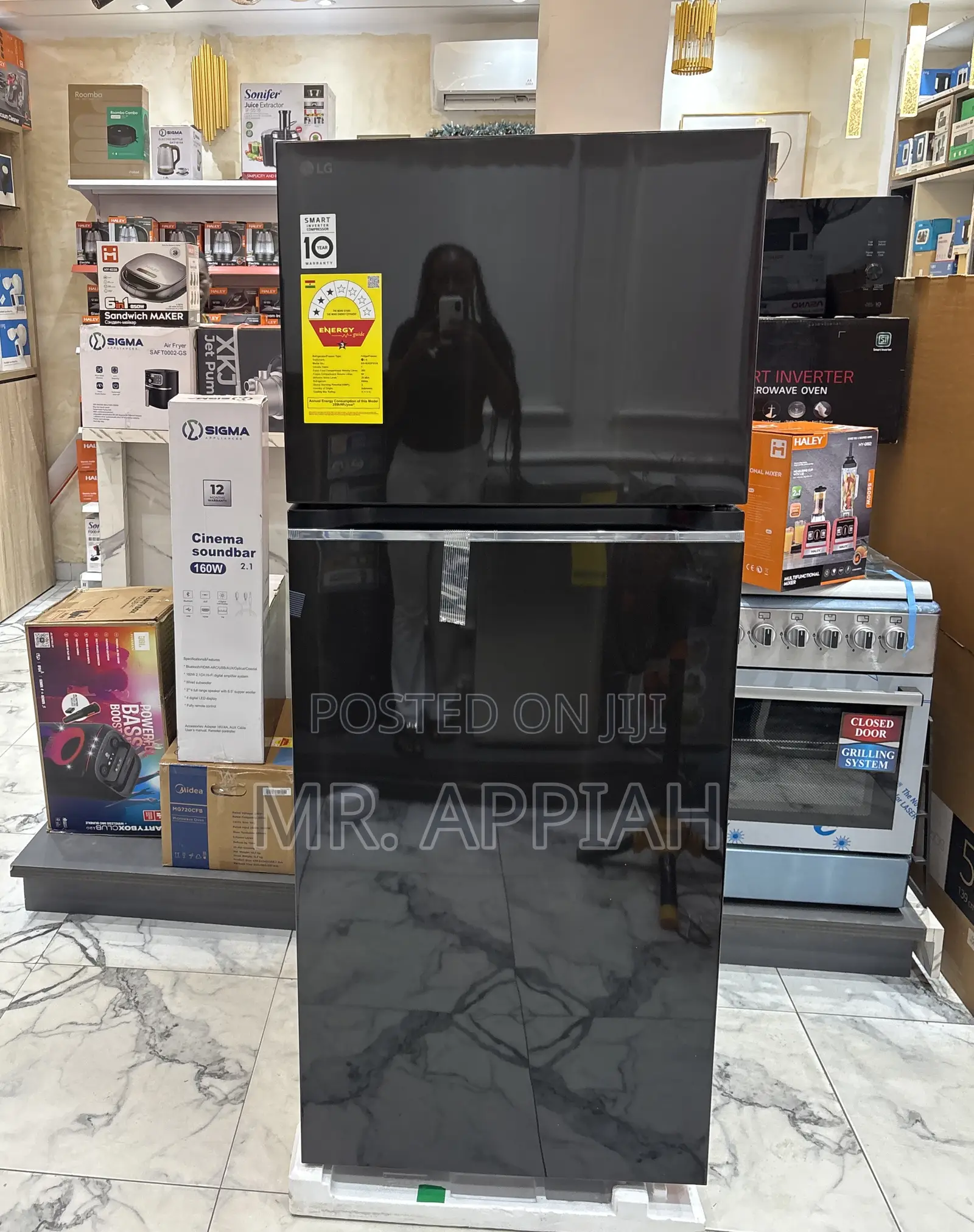 Fast Chilling Pearl Gn-B392pxgb Top Mount Freezer Refrigerator(Mirror)