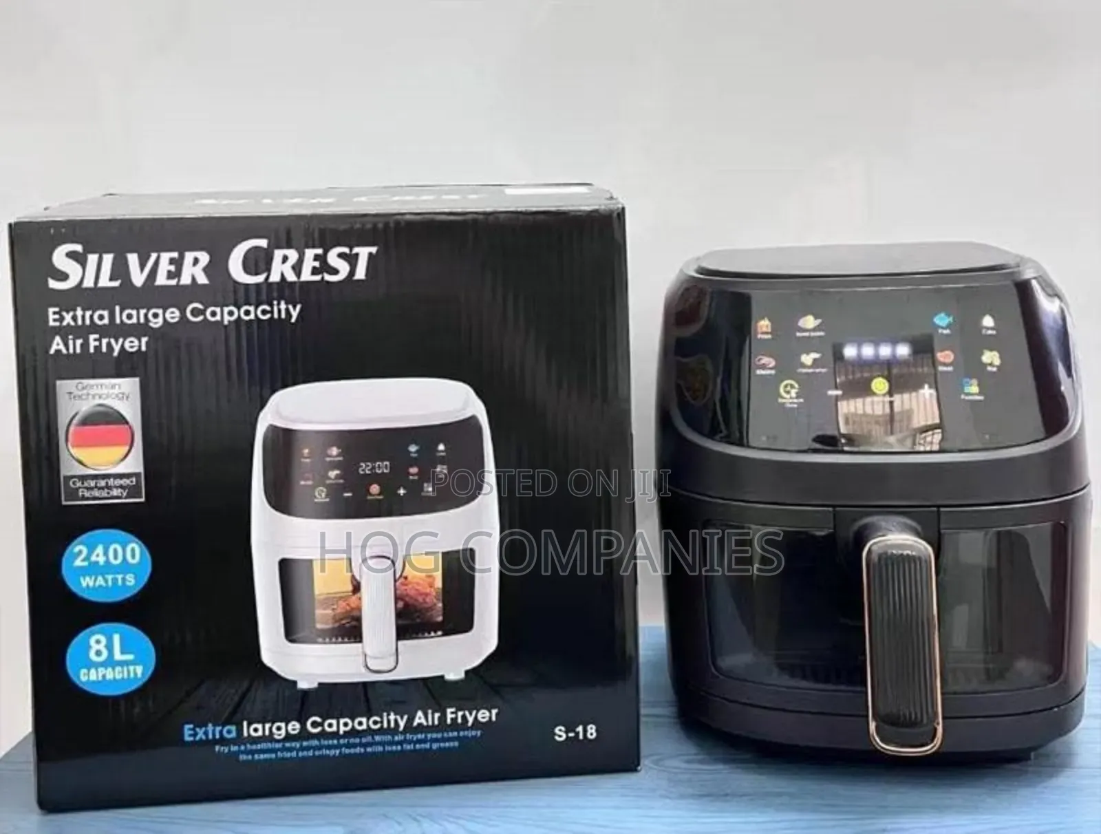 8l Silver Crest Extra Large Healthy S-18 Air Fryer