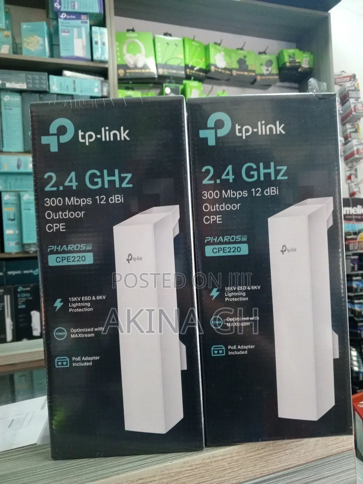 Tp Link 2.4 300 MBPS 12 Dbi Outdoor Cpe (Cpe220)