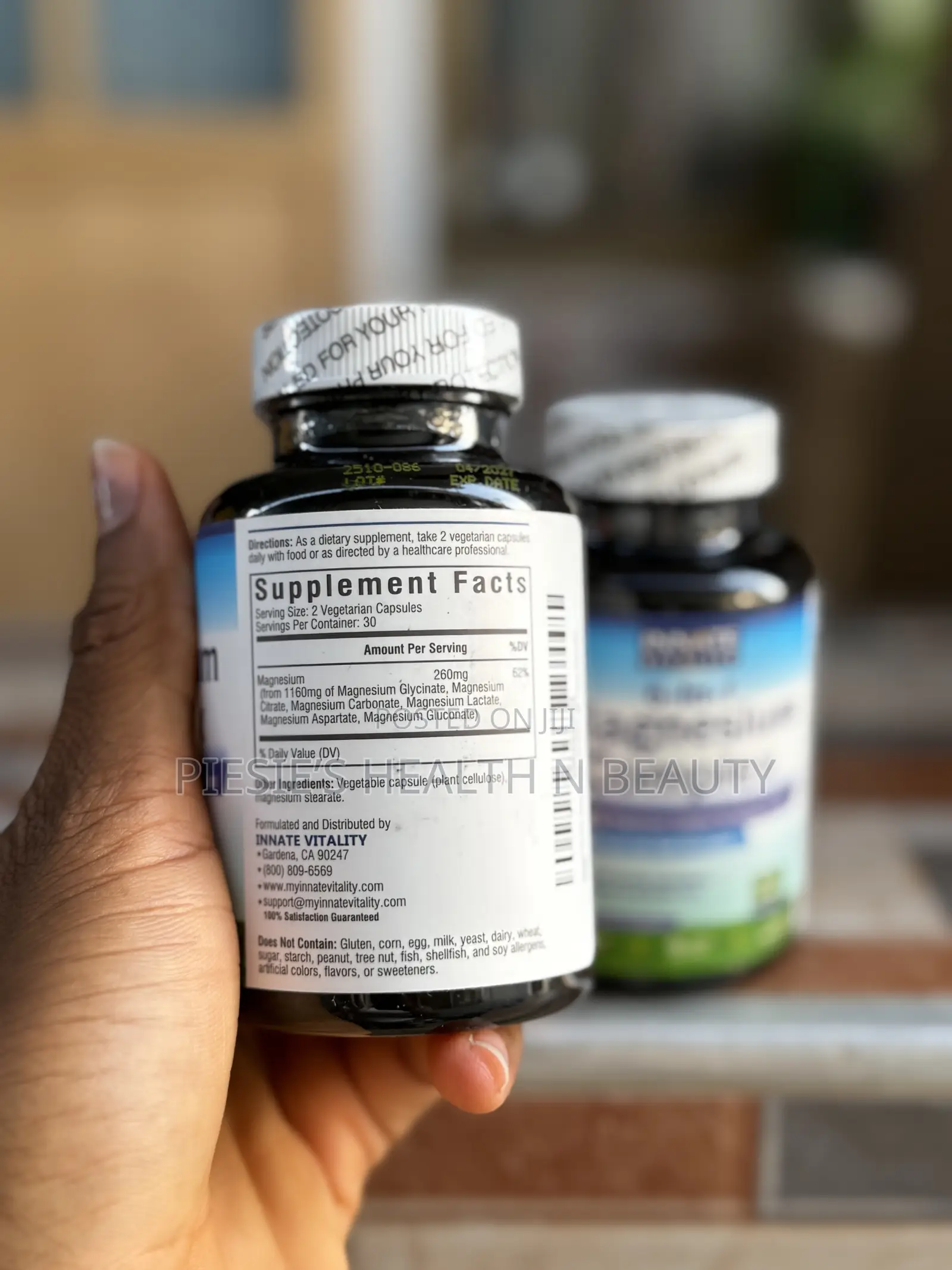 Innate Vitality Magnesium Complex 6-in-1-1160mg Per Serving, 120s