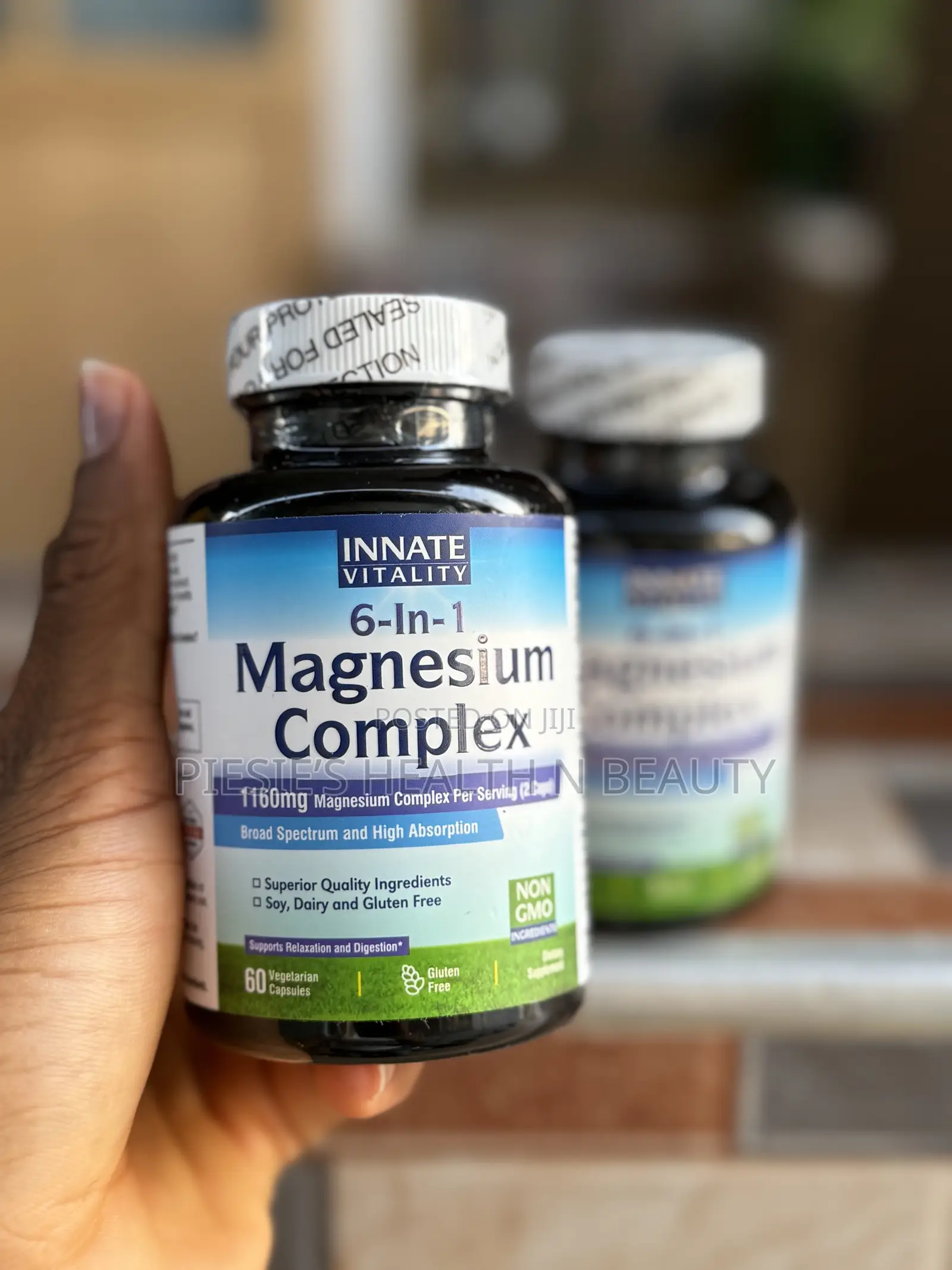 Innate Vitality Magnesium Complex 6-in-1-1160mg Per Serving, 120s