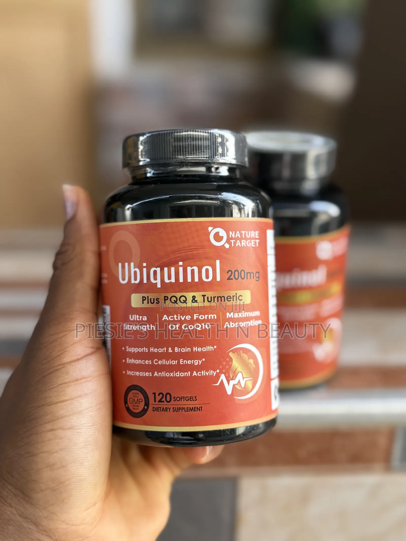 Nature Target Ubiquinol Coq10 200mg With Pqq,Turmeric Black Pepper