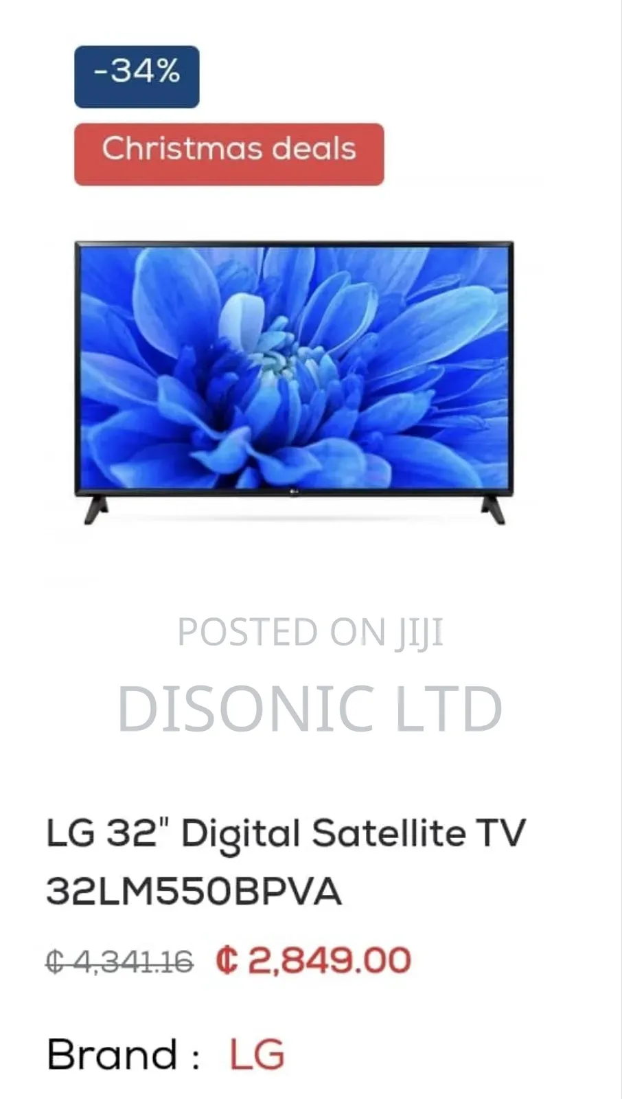 32inc Lg Digital Satellite Tv