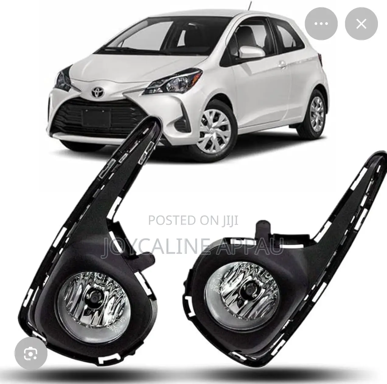 Toyota Yaris 2018 to 2020 Fog Light and Cover With Bulb and Wire