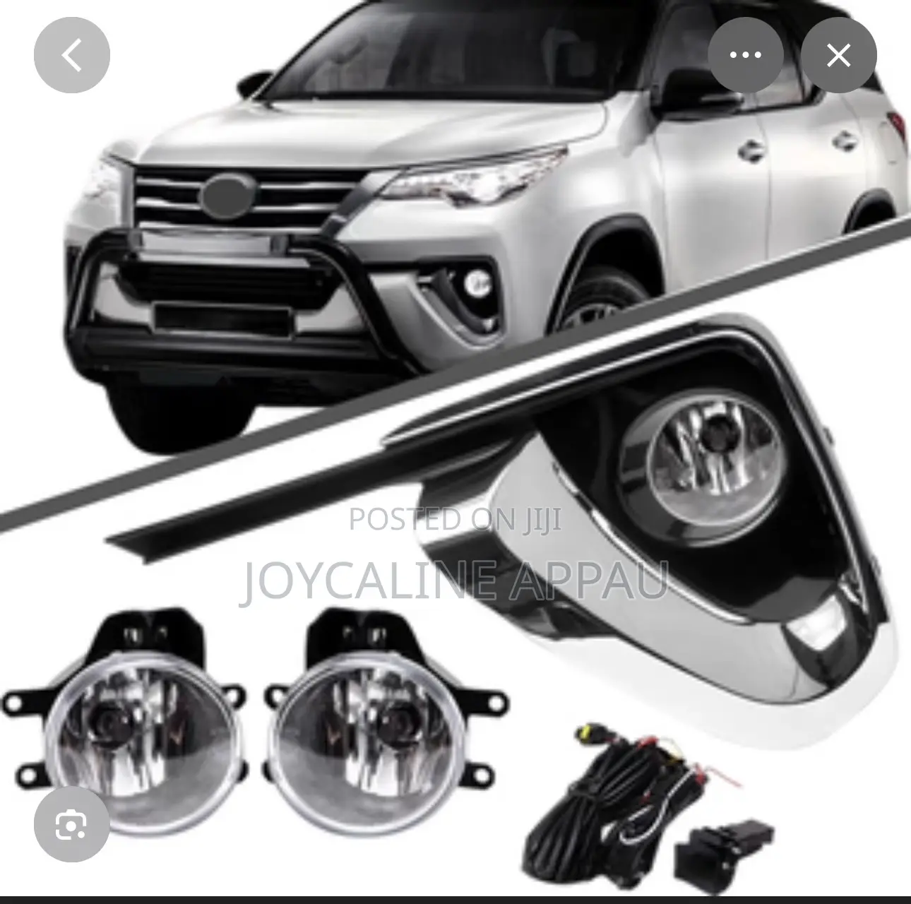 Toyota Fortuner 2016 Fog Light and Cover With Bulb