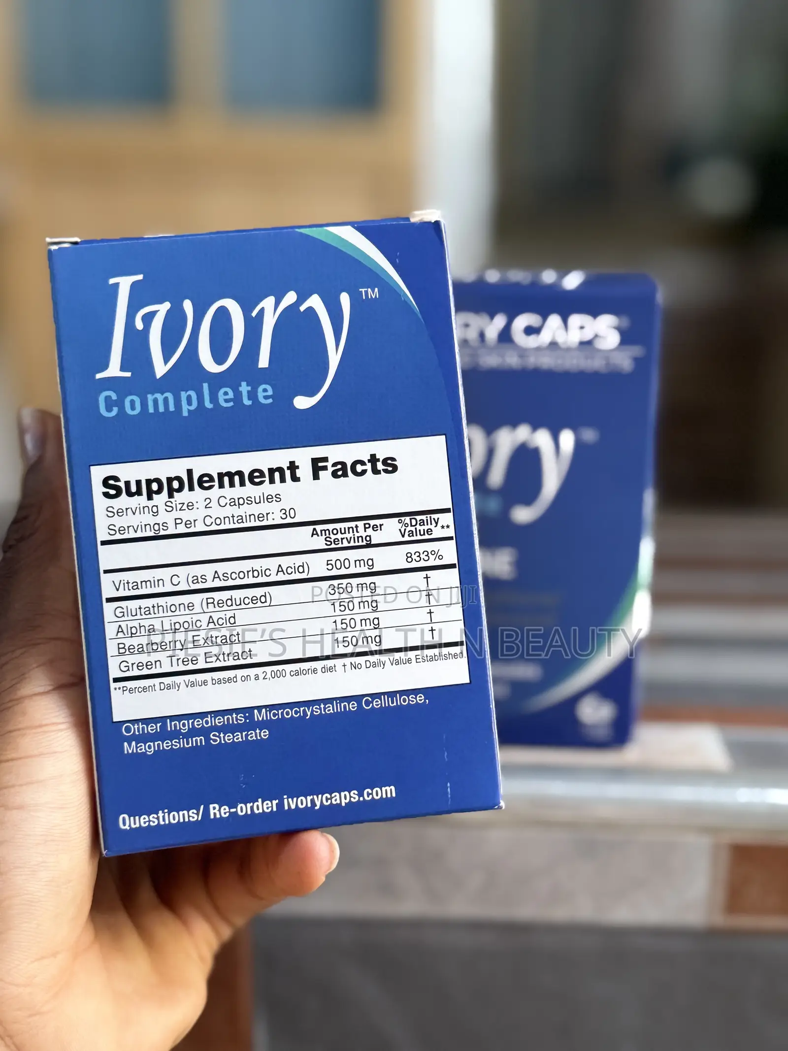 Ivory Complete All-in-One Advanced Glutathione/Vitamin C Supplement