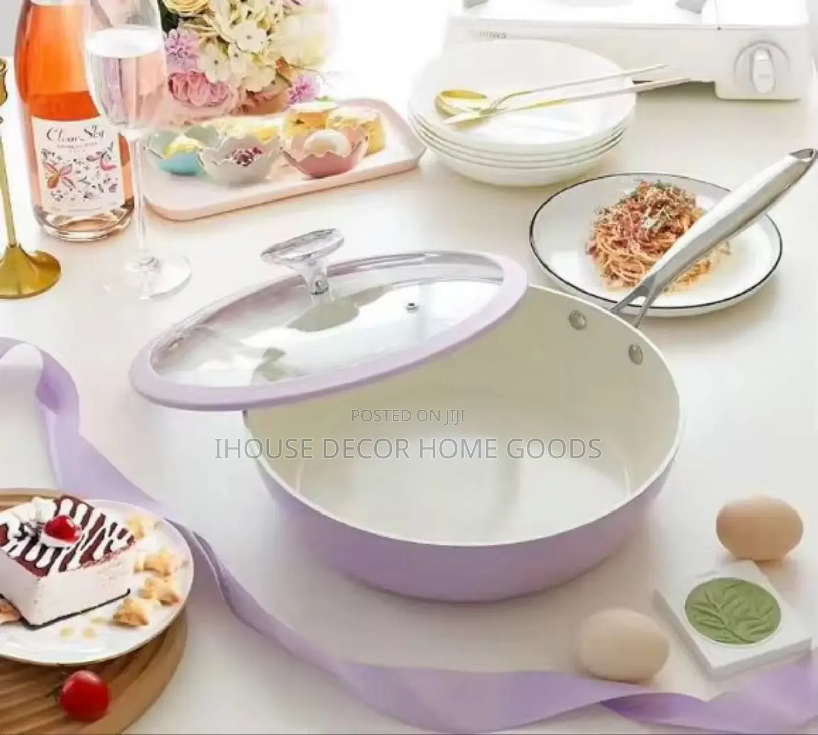 28cm Cast Iron Ceramic Coated Wok Pan