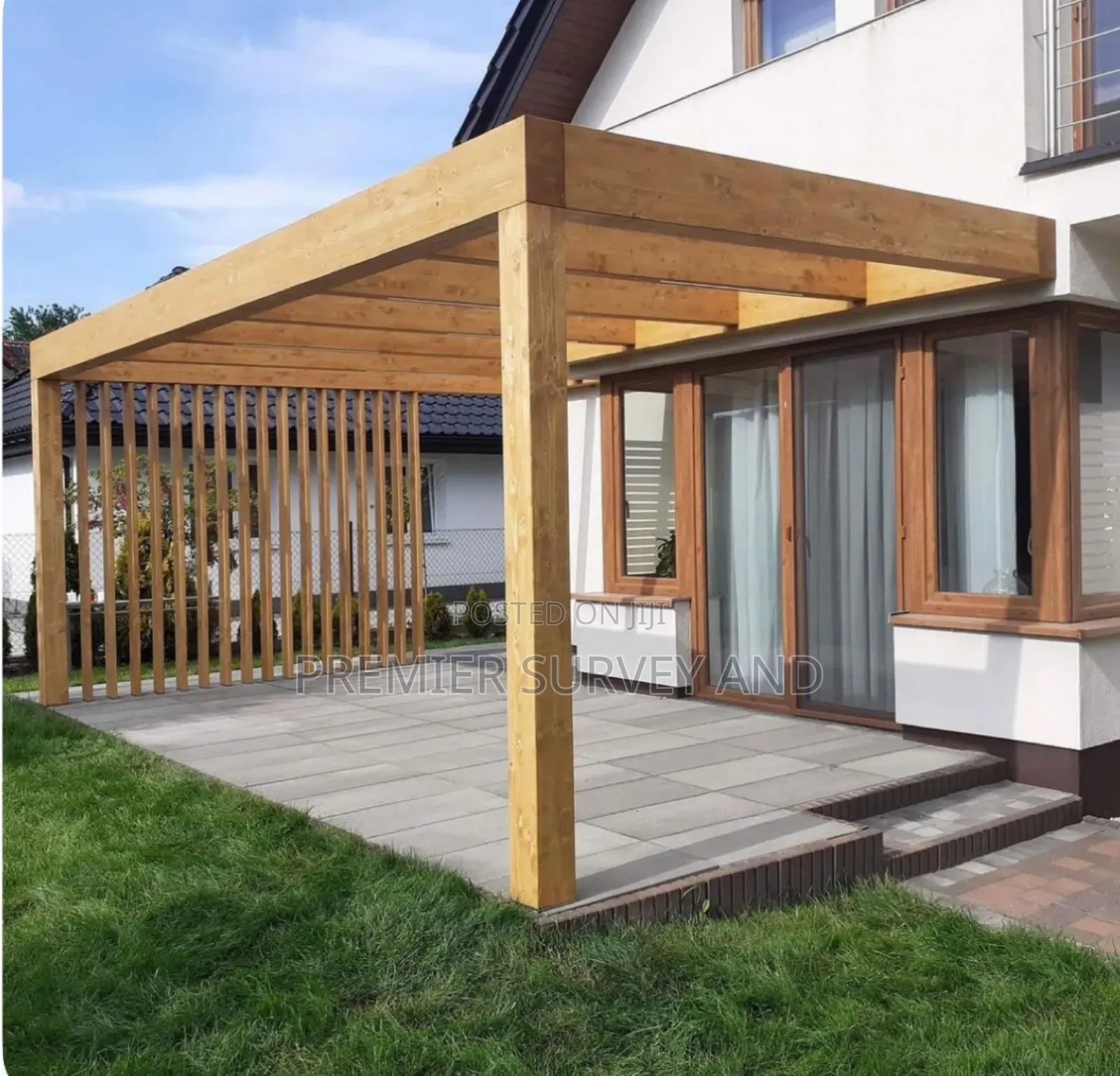 Modern Pergola Installation