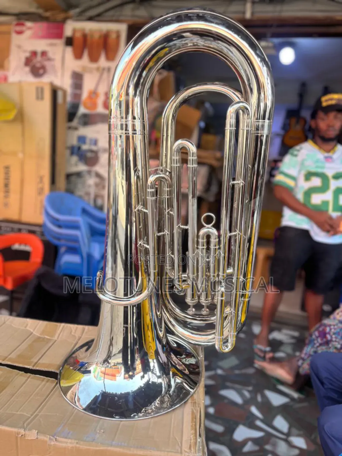 Silver-Plated Professional Tuba