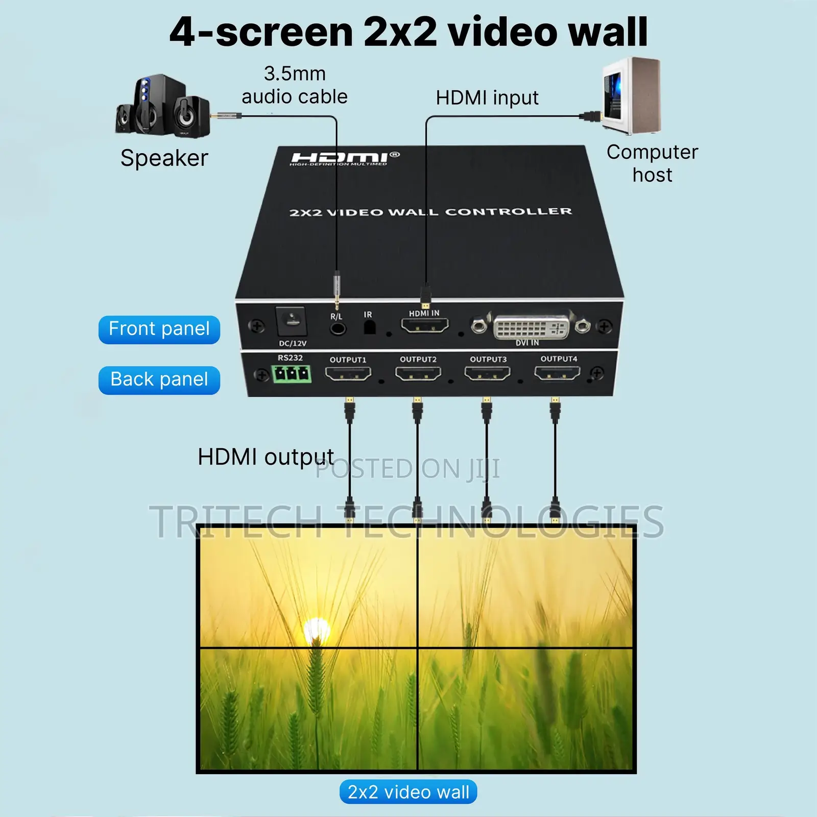 2x2 Video Wall Controler