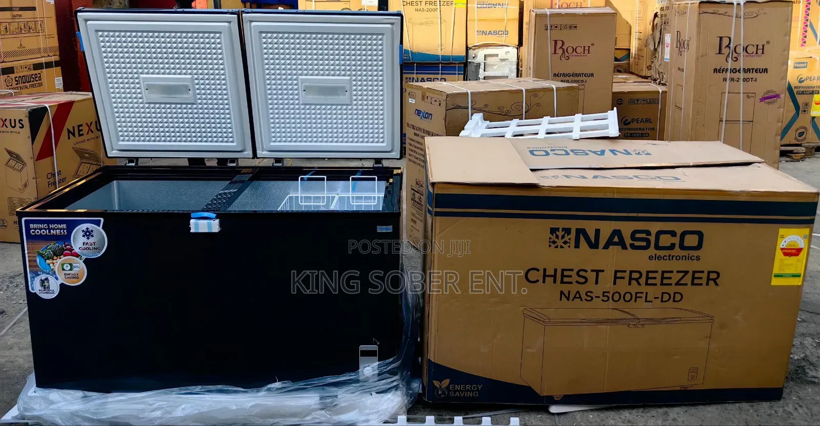 Nasco 500fl-dd Chest Freezer 425ltrs 5600ghc