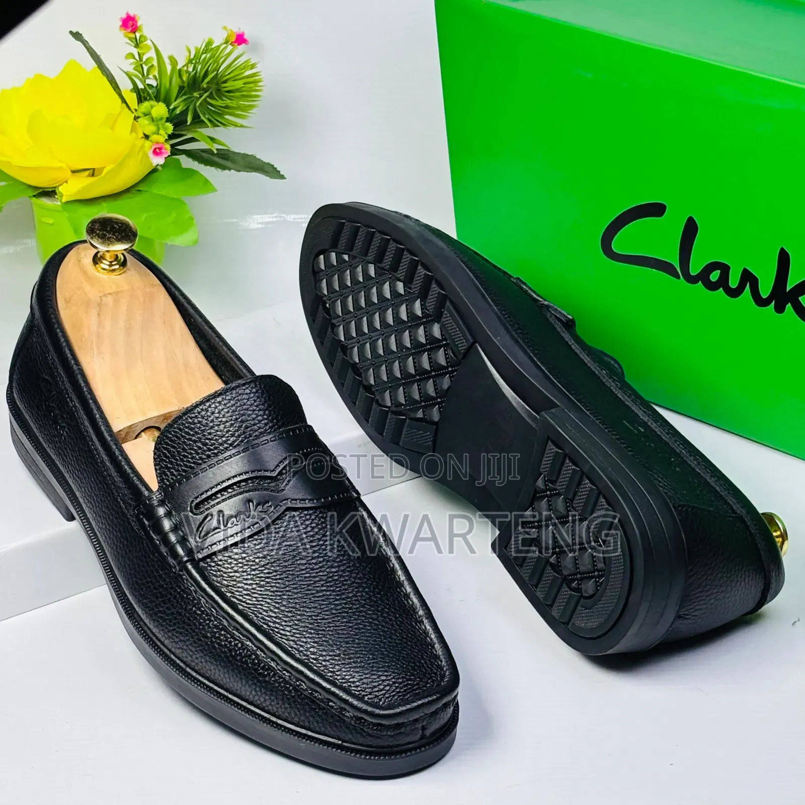 Newest Design Black Clarks Loafers