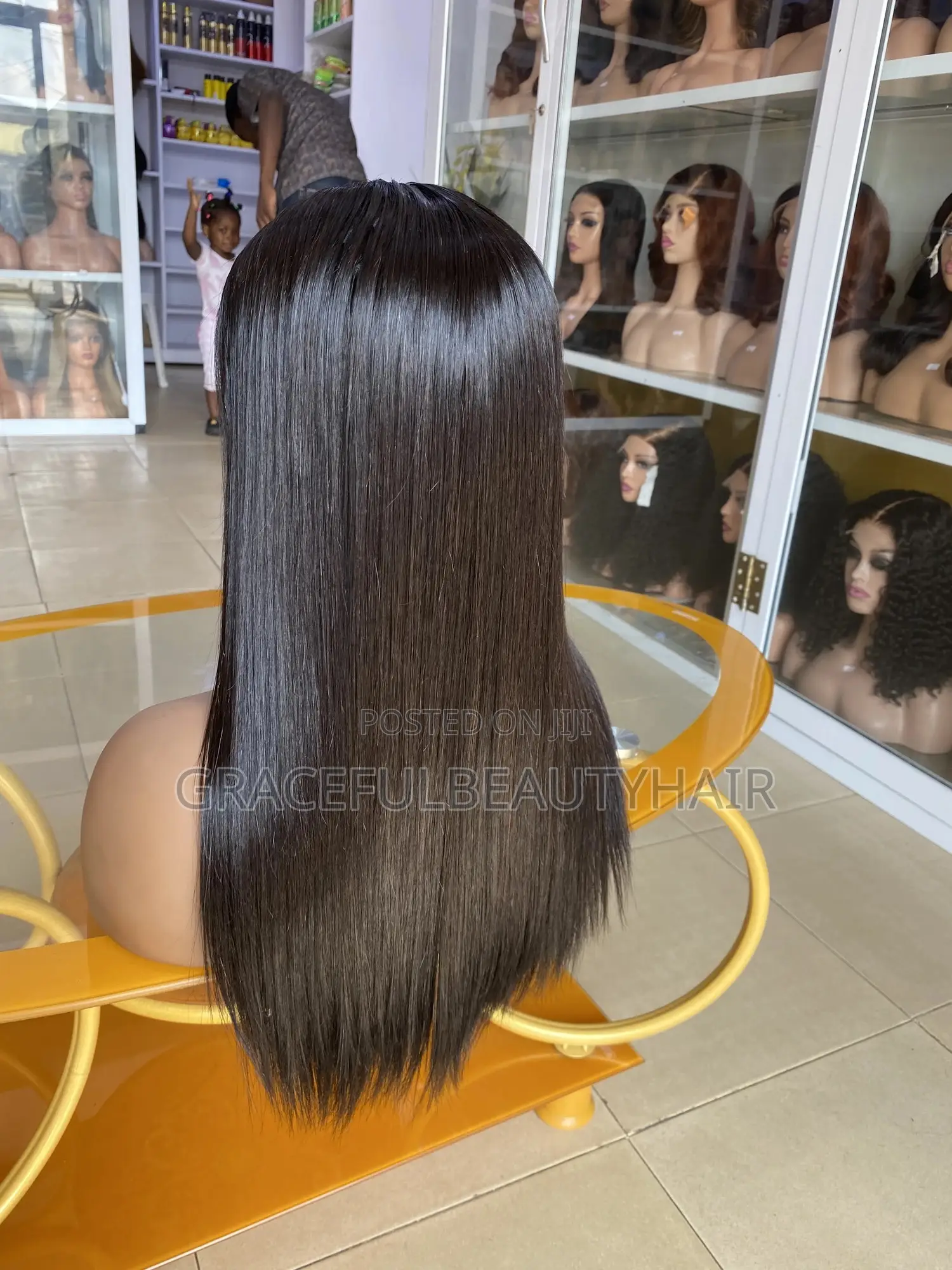 16 Inches Silky Straight Double Drawn Wig Unit