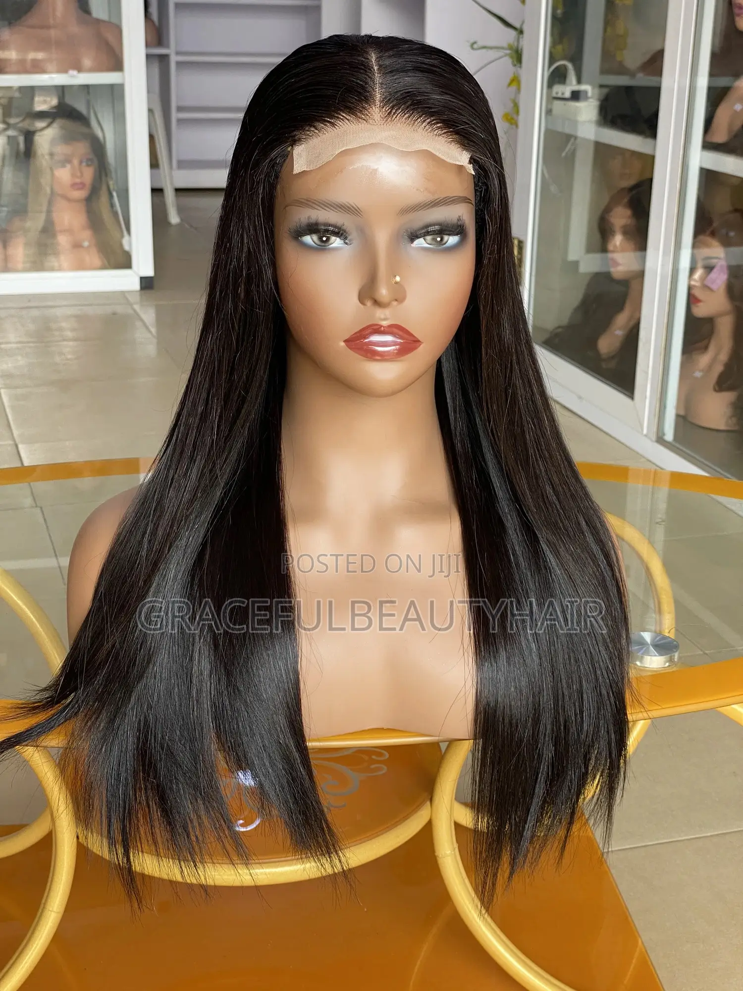 16 Inches Silky Straight Double Drawn Wig Unit