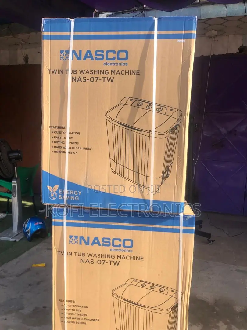 Nasco 11kg Twin Tub Washing Machine Strong-Build, Quick-Wash Machine