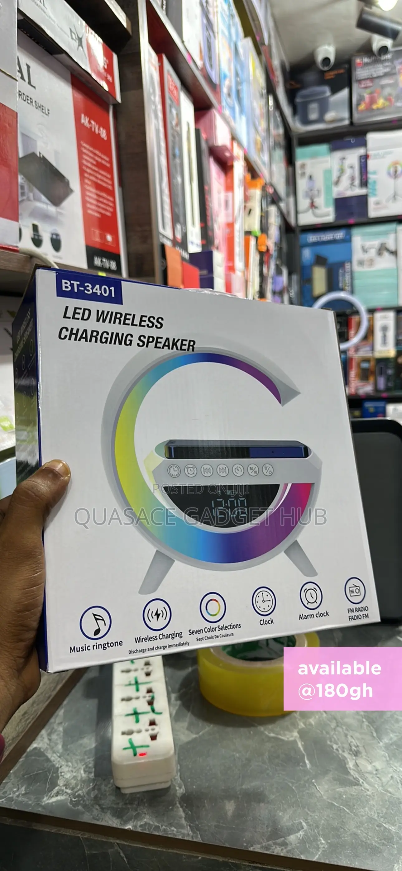 Colorful Bluetooth Speaker With Charging Surface