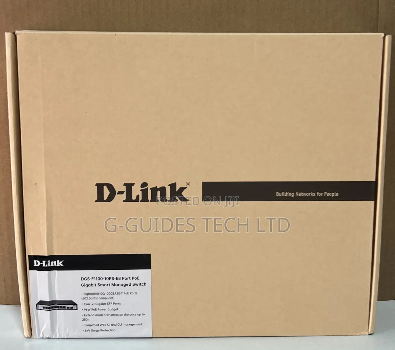 D-Link 8-Port Poe Gigabit Smart Managed Switch DGS-F1100-10ps-E