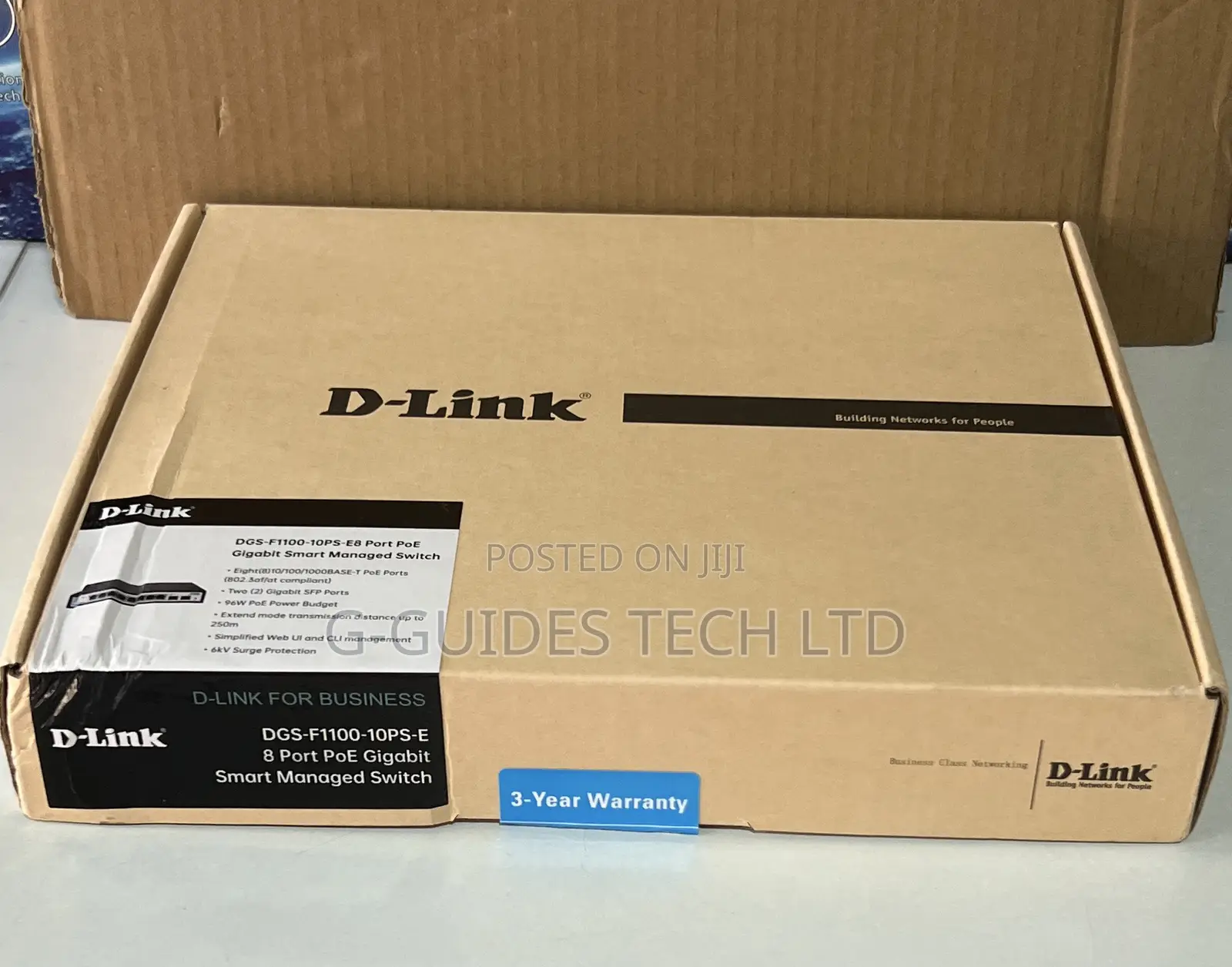 D-Link 8-Port Poe Gigabit Smart Managed Switch DGS-F1100-10ps-E