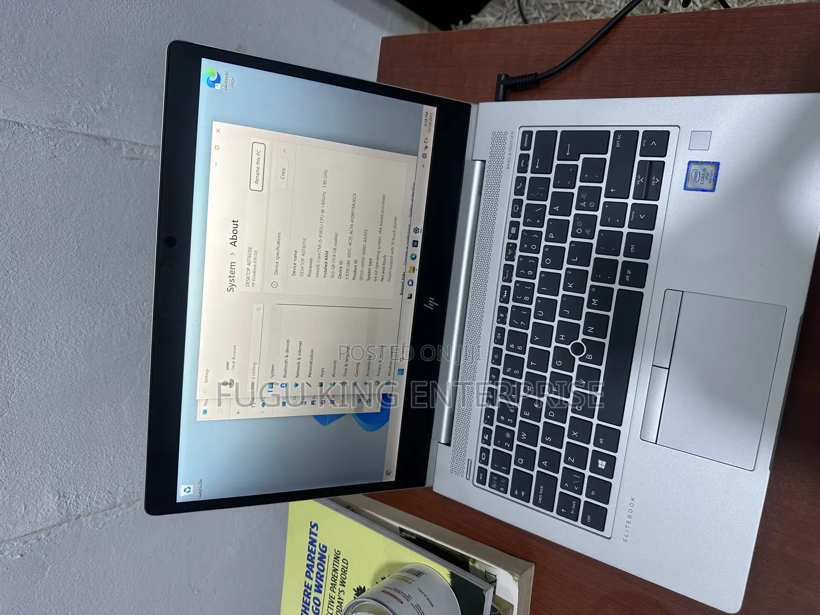 Laptop HP EliteBook 830 G6 16GB Intel Core I5 SSD 512GB