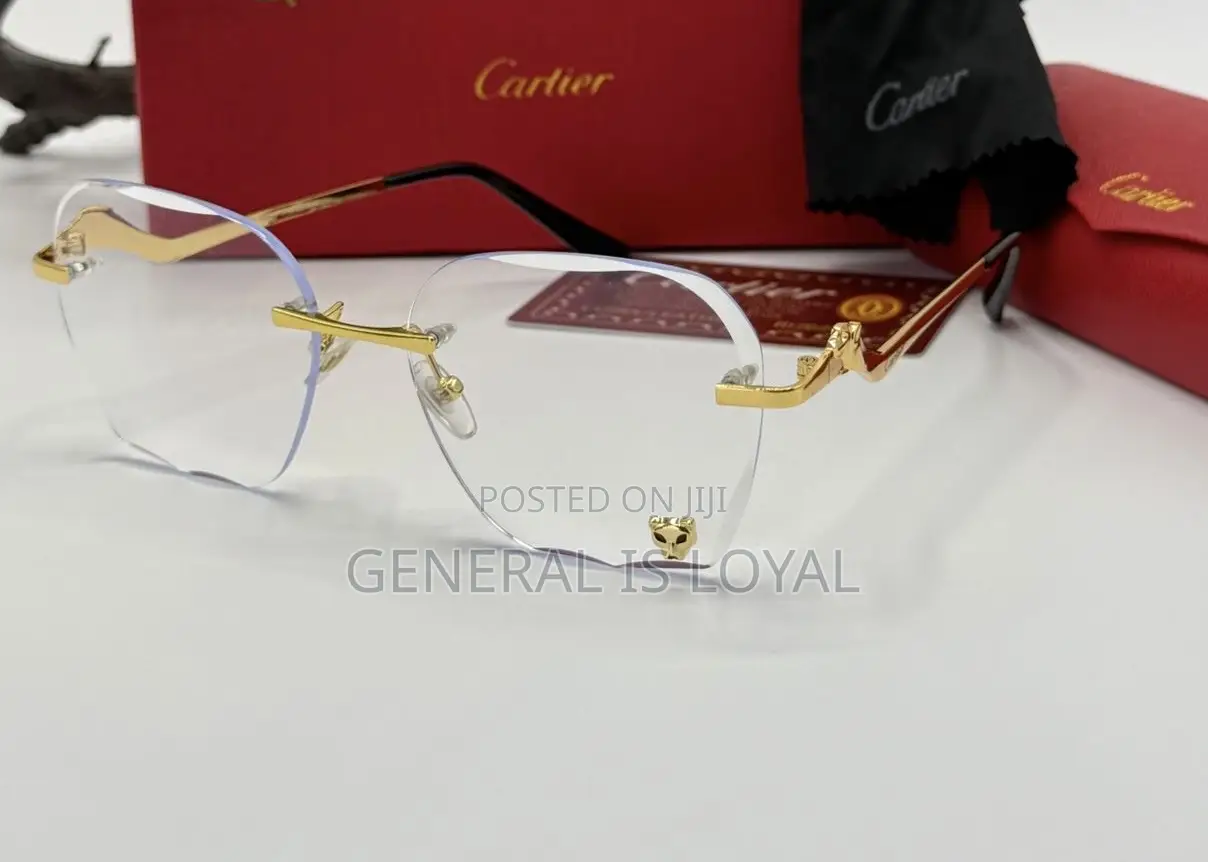 Cartier Big Rimless Square-frame Glasses