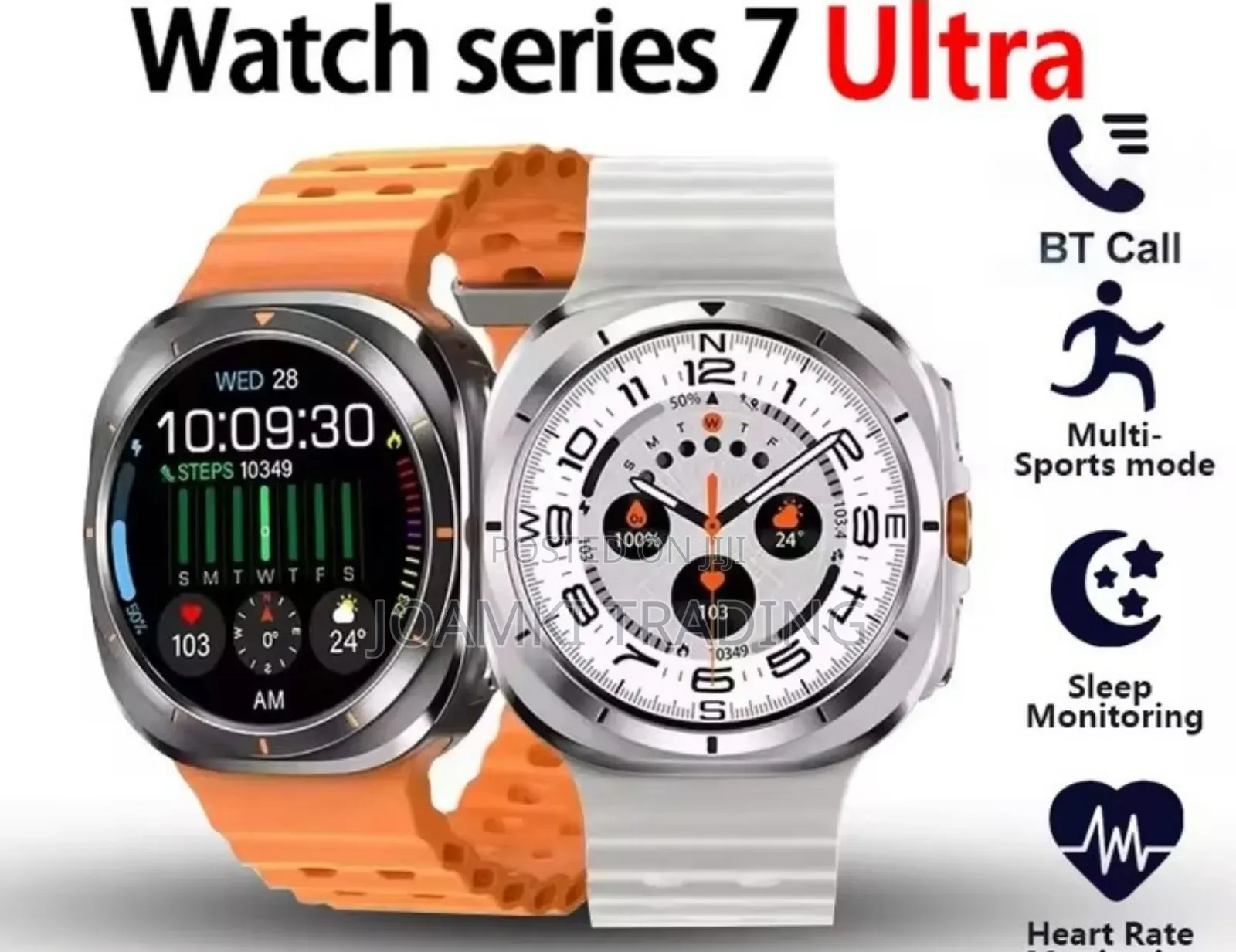 Gt 7 Ultra Smart Watch,:Bt Call, Health Monitoring