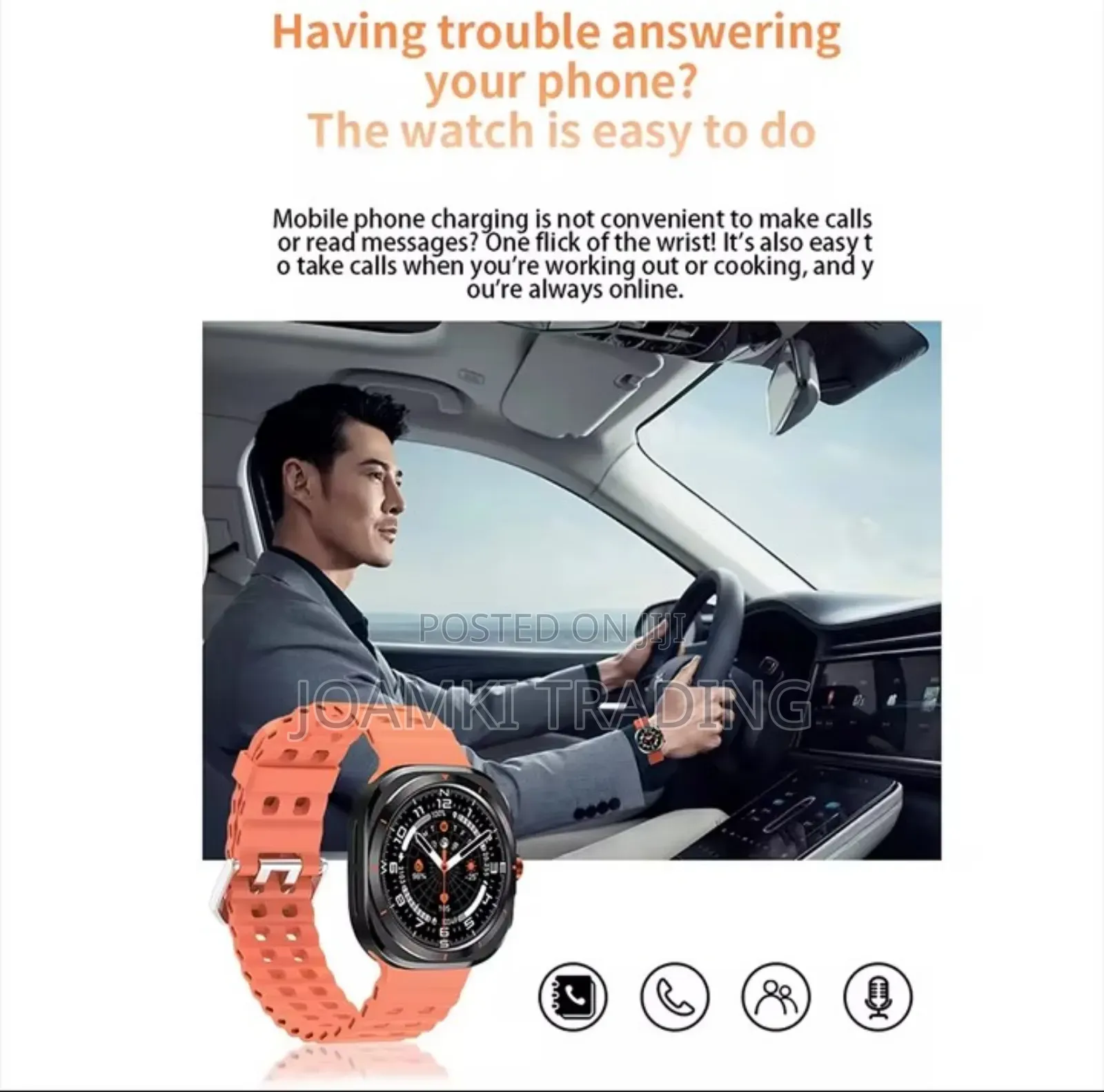 Gt 7 Ultra Smart Watch,:Bt Call, Health Monitoring