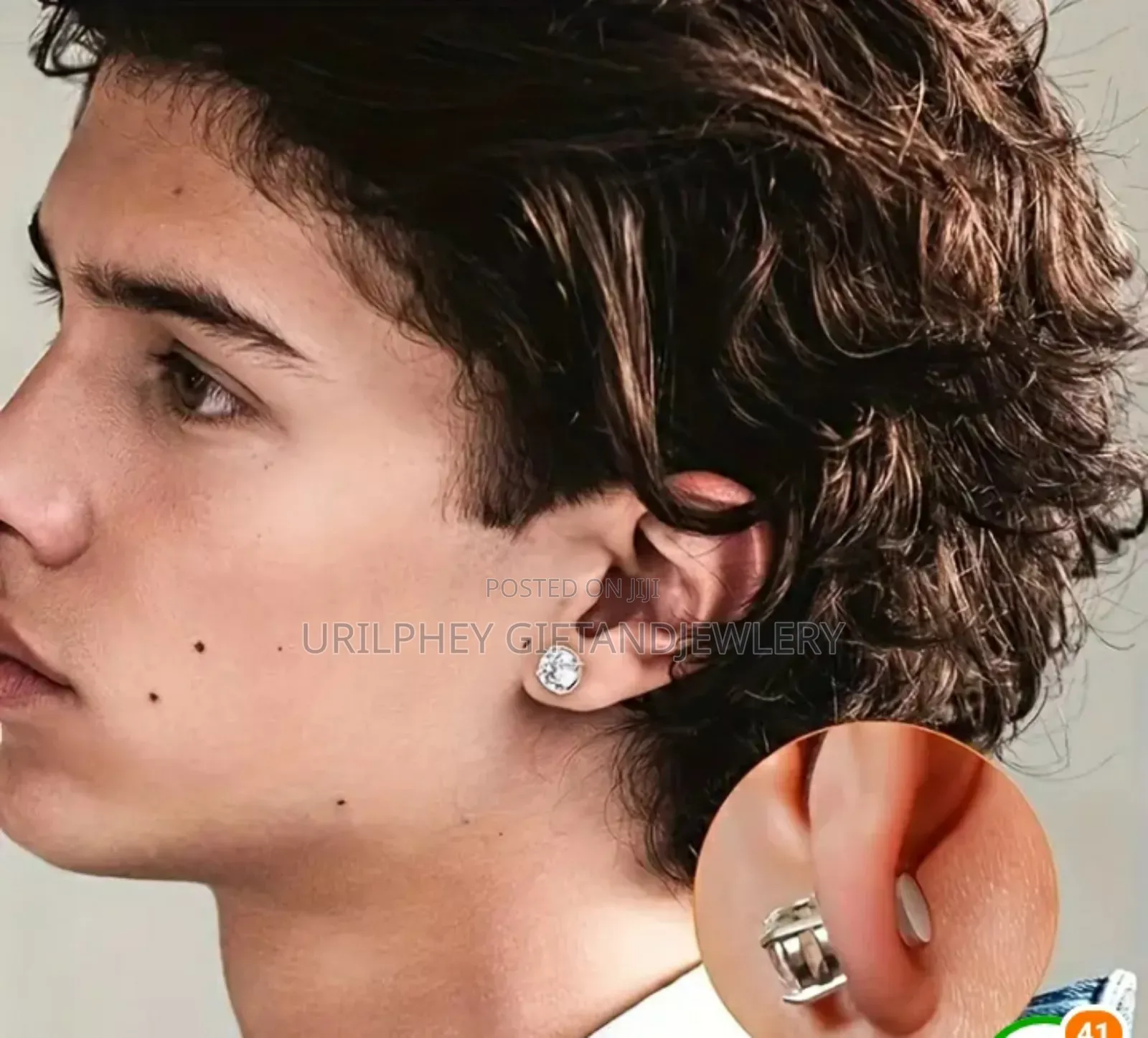 Iced Out Magnetic Earring
