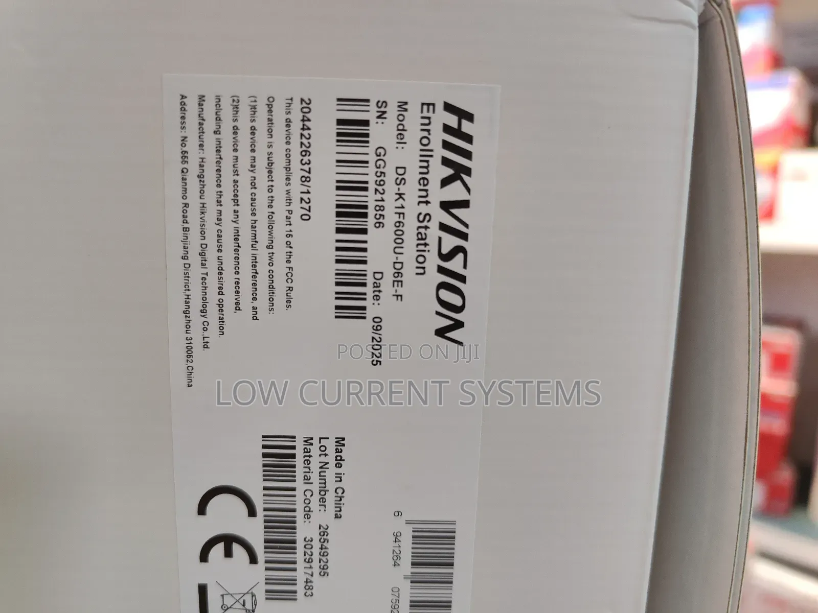 Hikvision Enrollment Station Ds-K1f600u-D6e-F Face and Finger Recognit