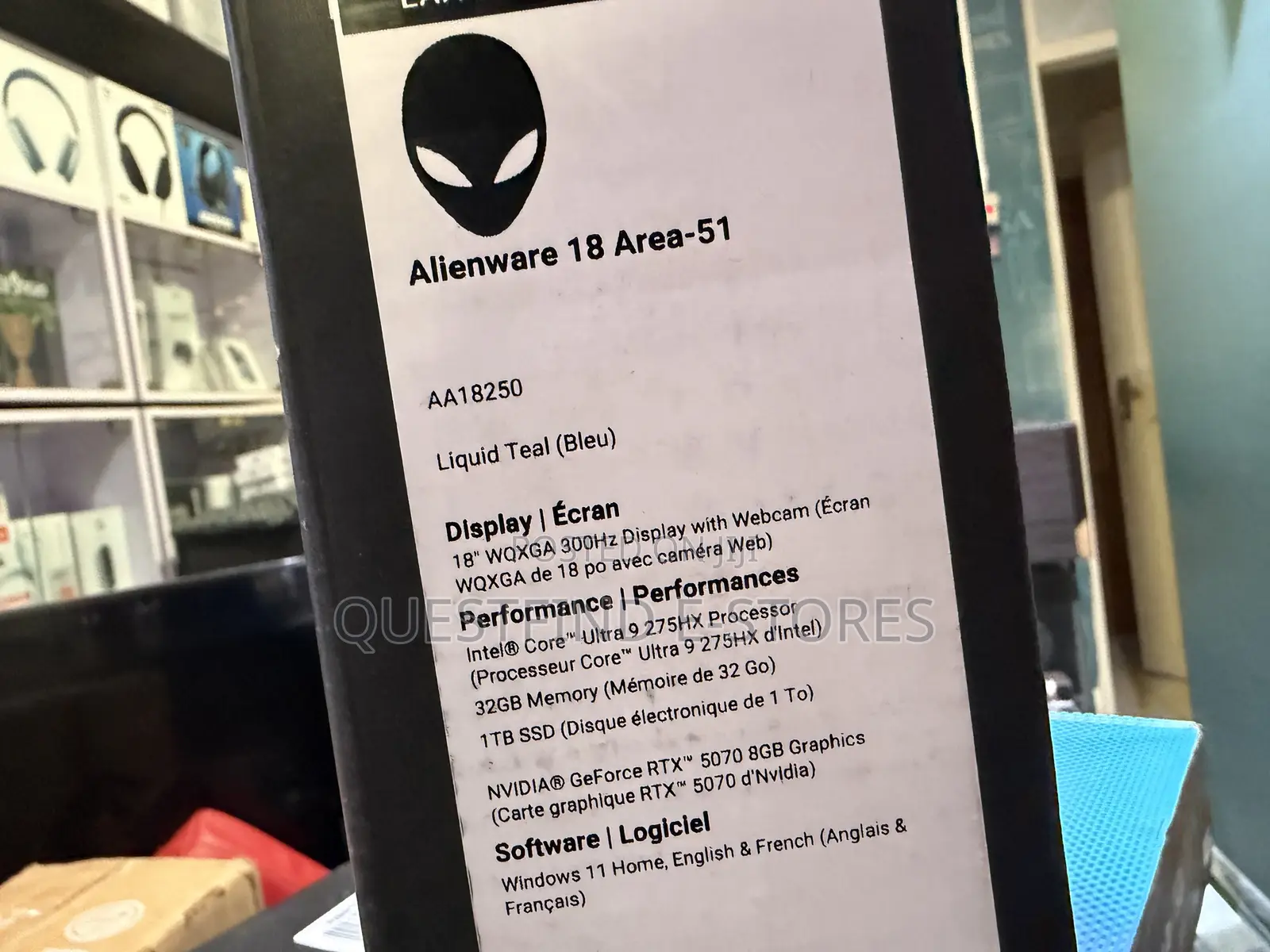 New Laptop Dell Alienware 18 Area-51 32GB Intel Core Ultra 9 SSD 1T