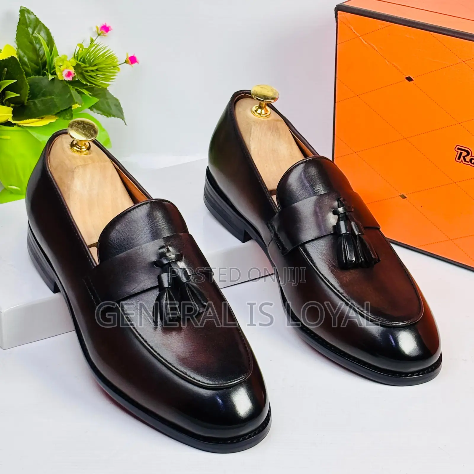 Robby Rosata Coffee Ring My Leather Men’S Loafer Shoe