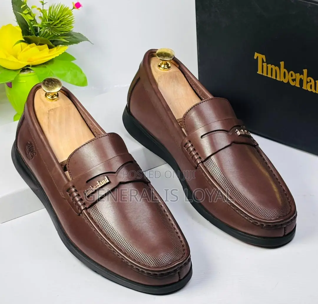 Timberland Chocolate Color Soft Leather Men’S Loafers