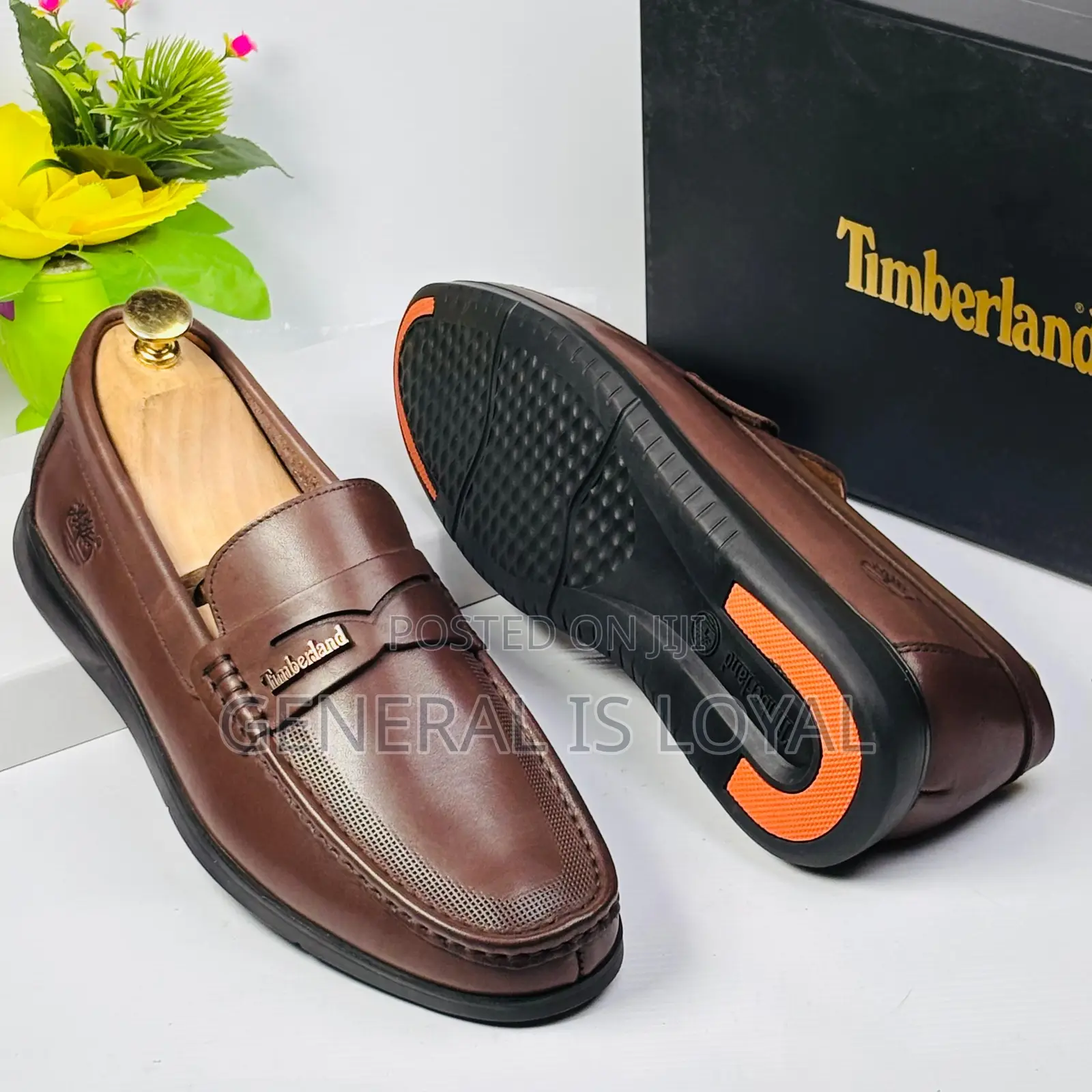 Timberland Chocolate Color Soft Leather Men’S Loafers