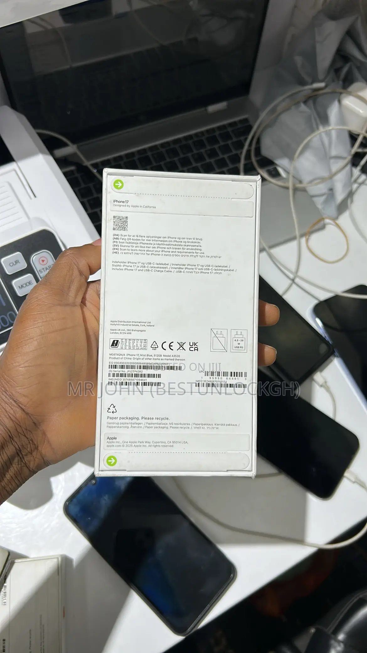 New Apple iPhone 17 512 GB Blue