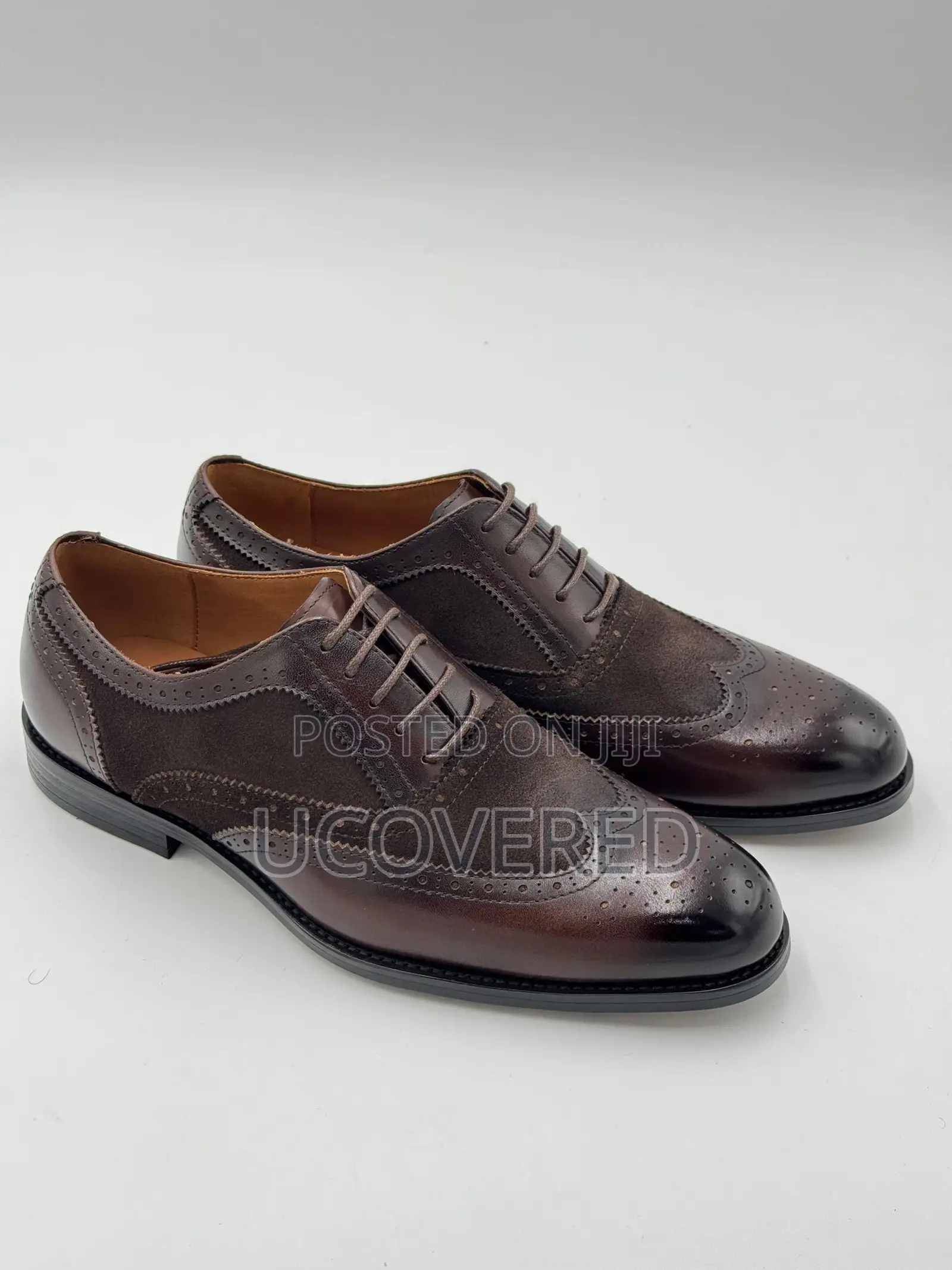 Holiman Suede/Leather Laced Executive Shoe