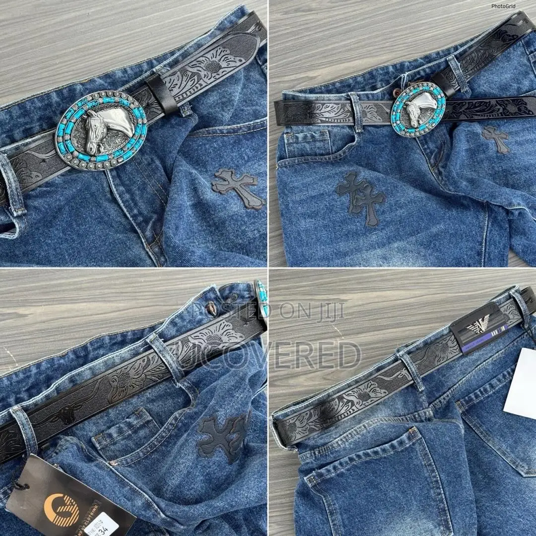 High Quality Vintage Jeans Leather Belts